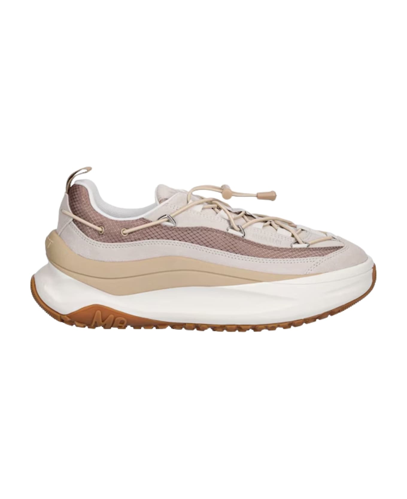 Moon Boot Moon247 Sneaker With Logo - Beige