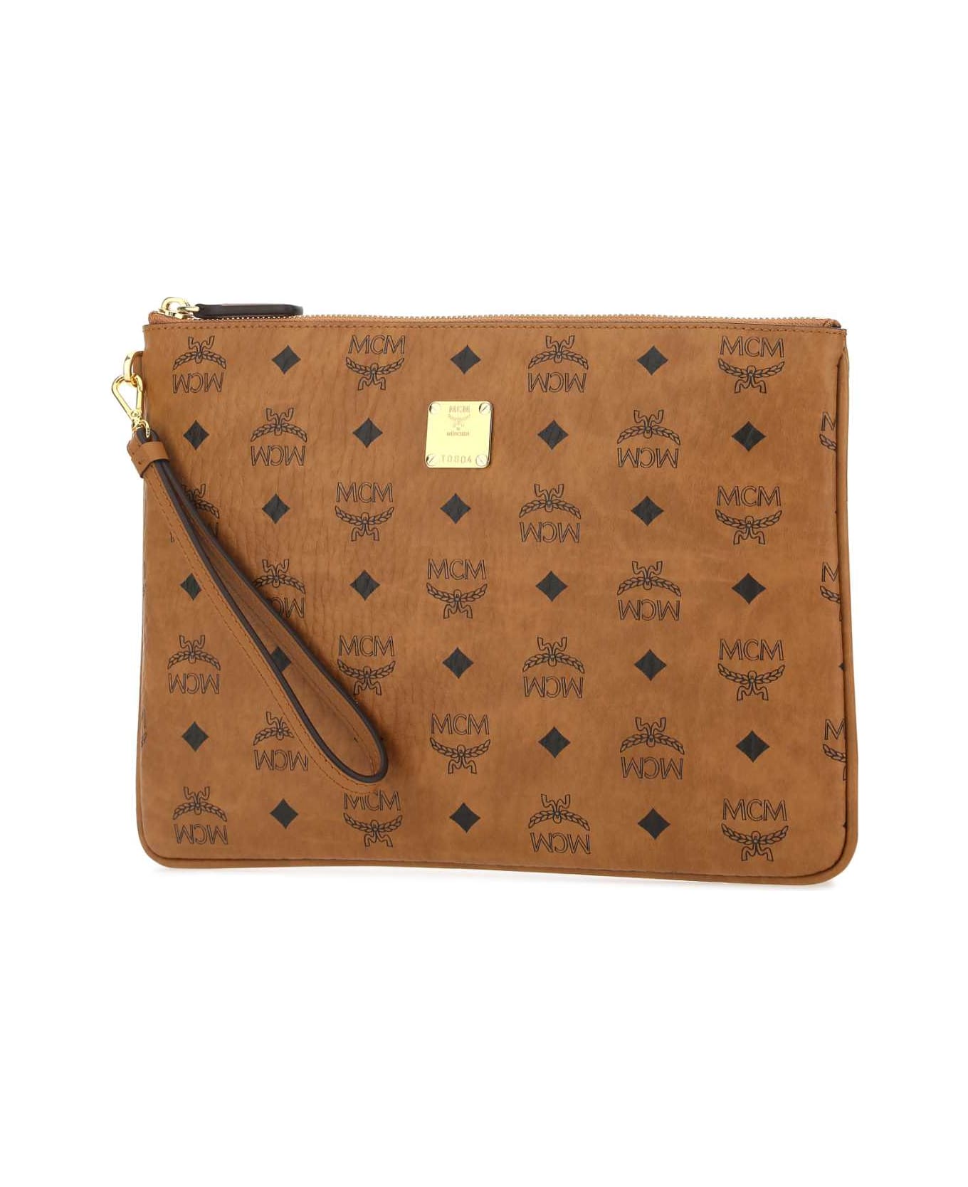 MCM Printed Canvas Clutch - CO