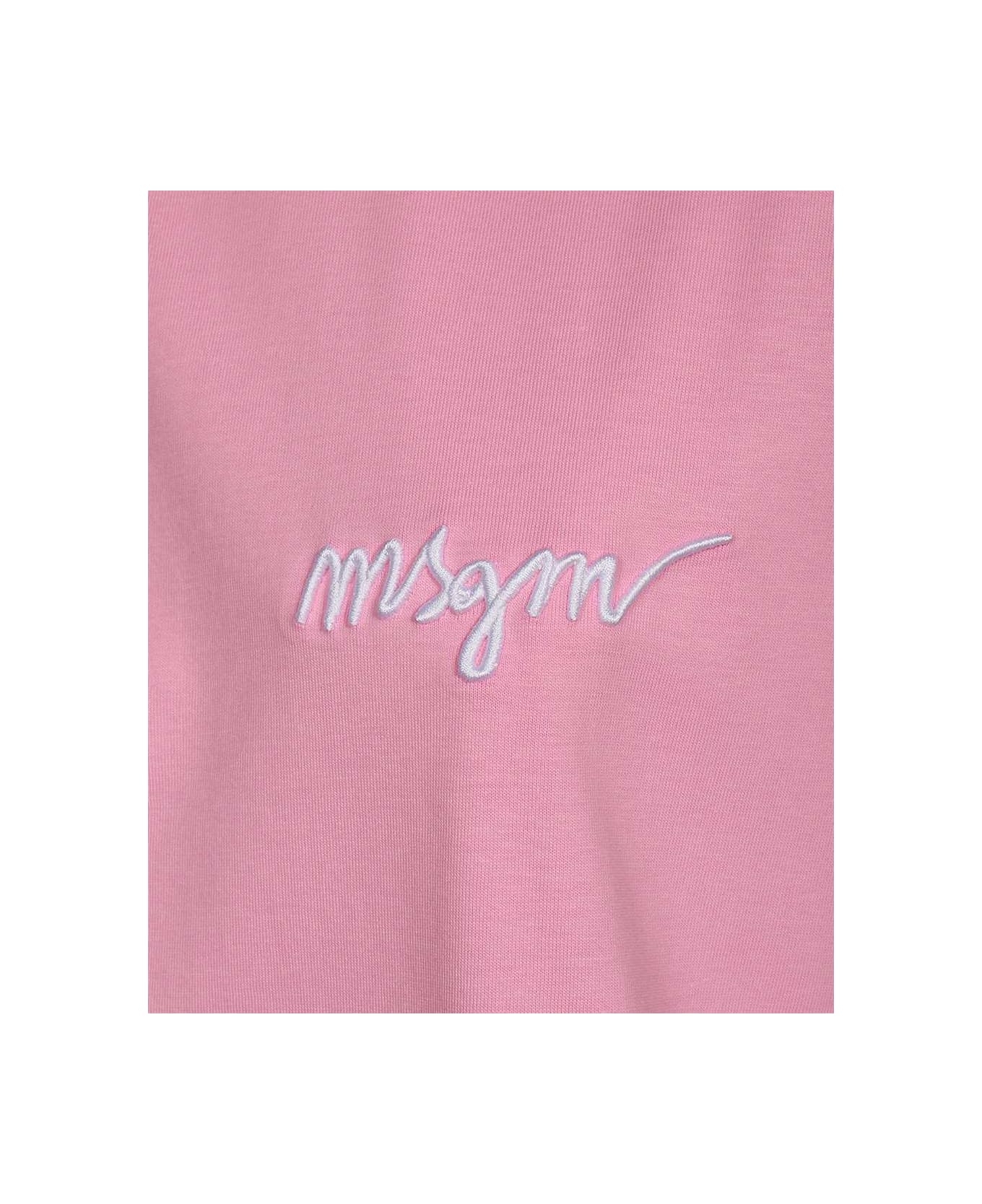 MSGM Cotton T-shirt - Pink