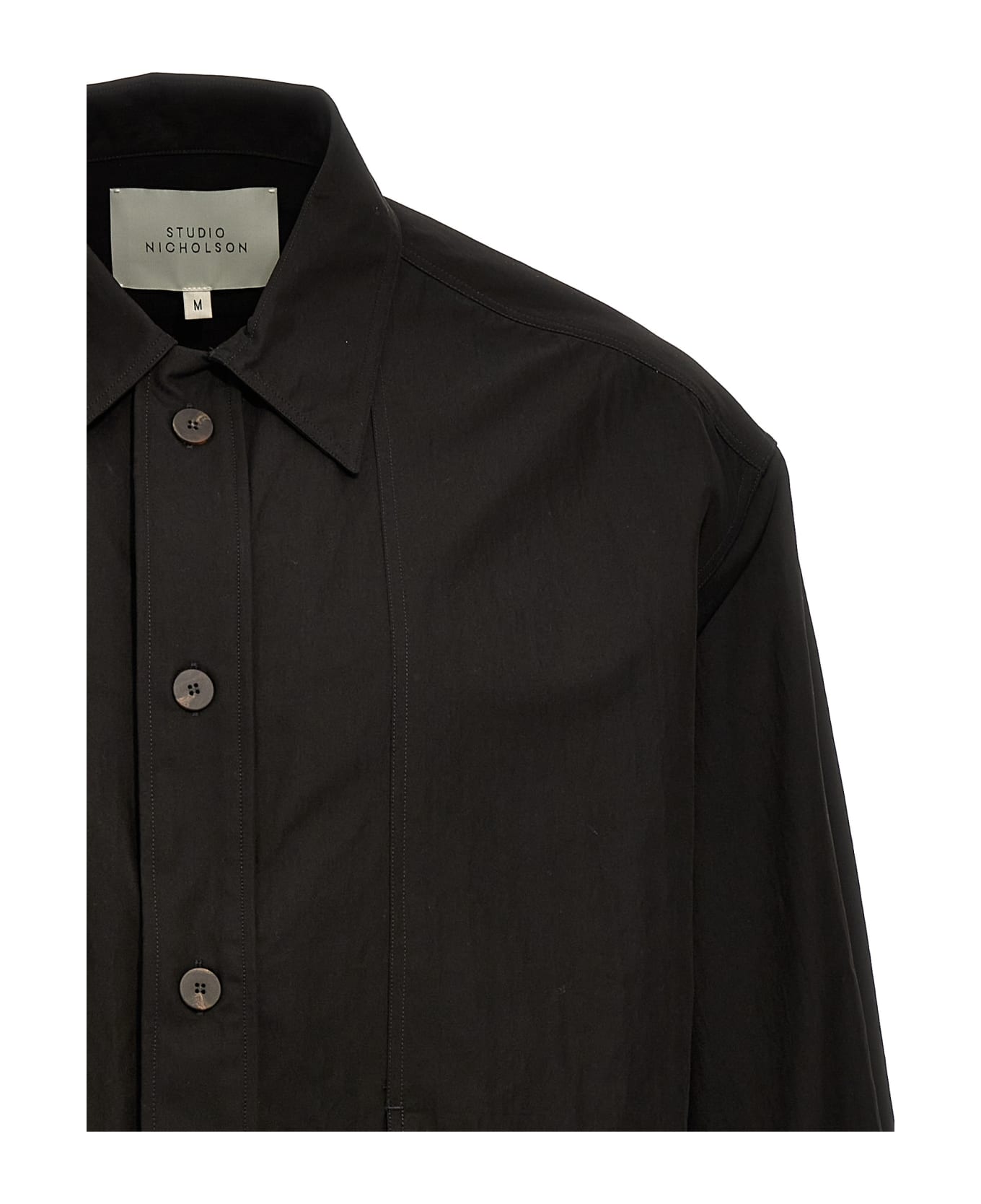 Studio Nicholson 'military' Shirt - Black   シャツ