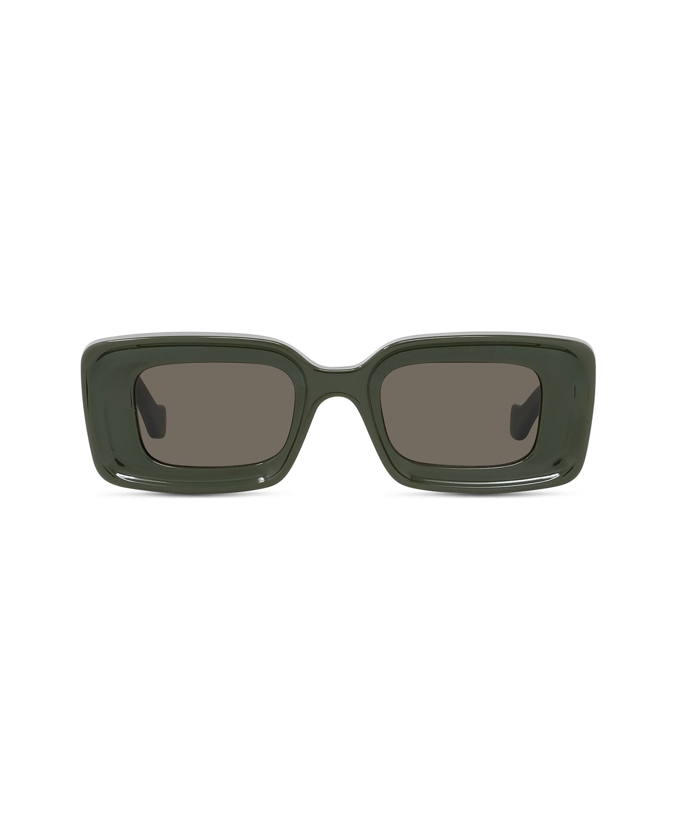 Loewe Lw40101i Anagram 95e Verde Lucido Sunglasses - Verde