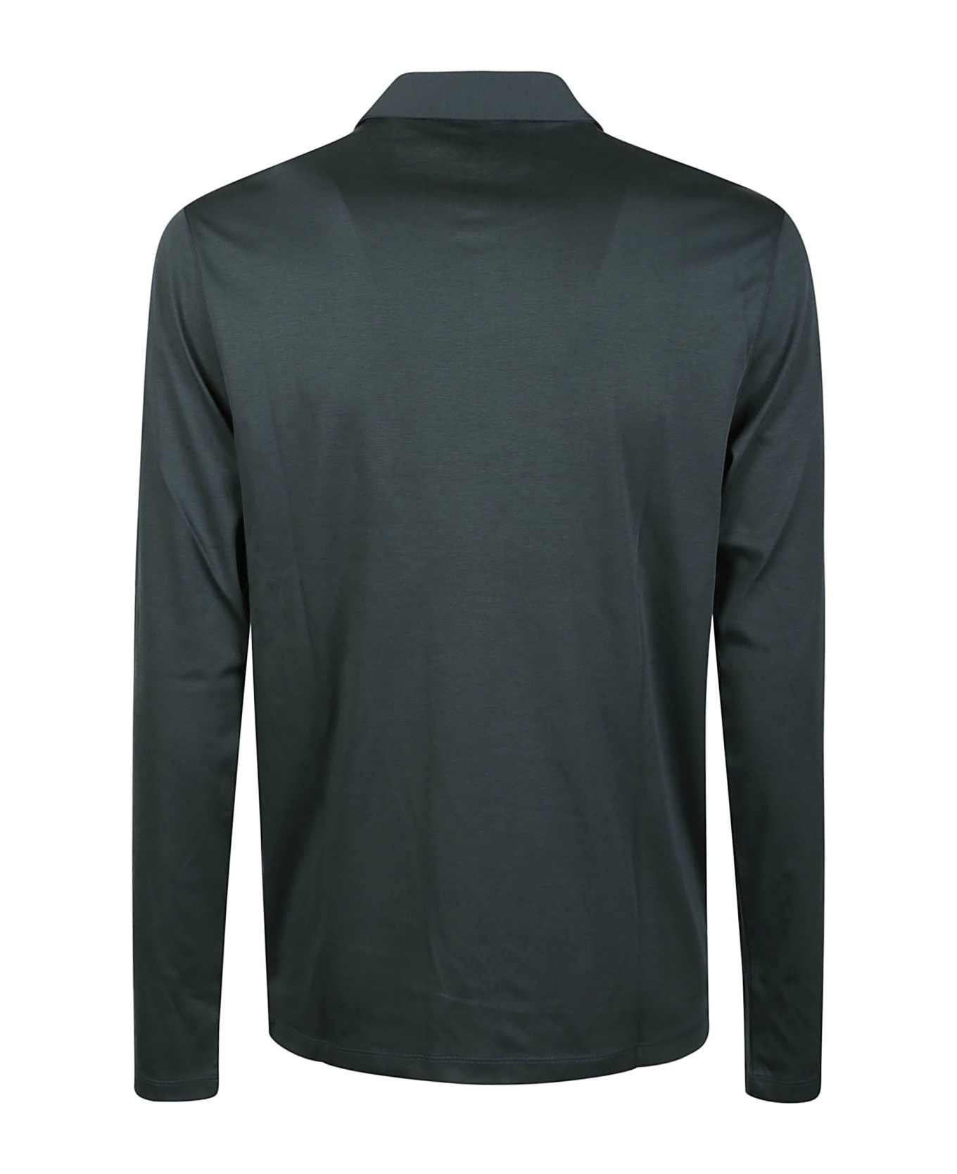 Michael Kors Long Sleeve Sleek Polo Shirt - Jade