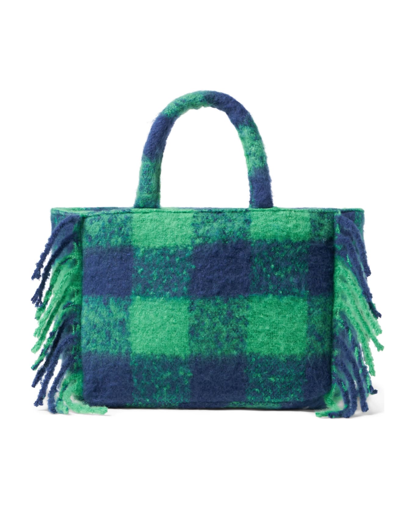 MC2 Saint Barth Colette Handbag With Green Tartan Print - MULTICOLOR