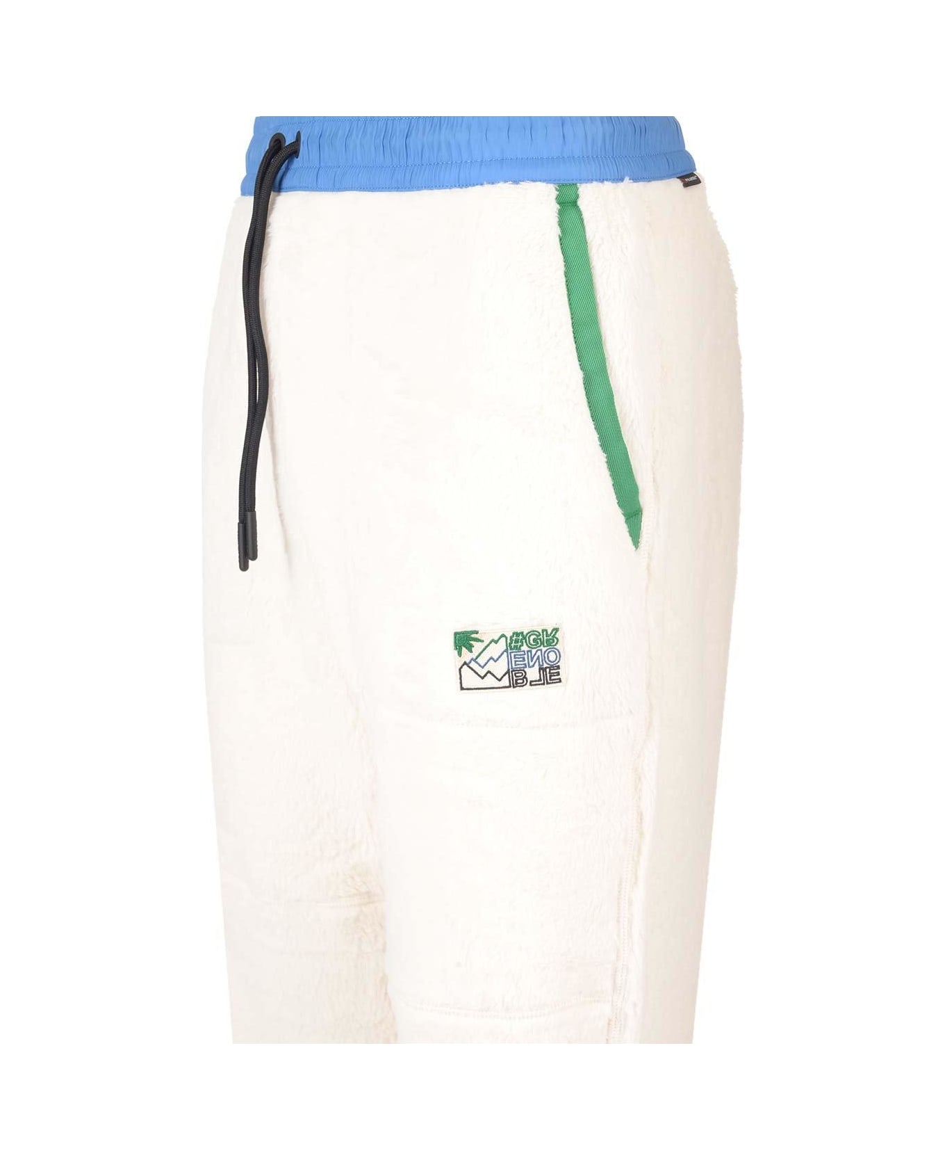 Moncler Grenoble Logo Patch Fleece Track Pants - White