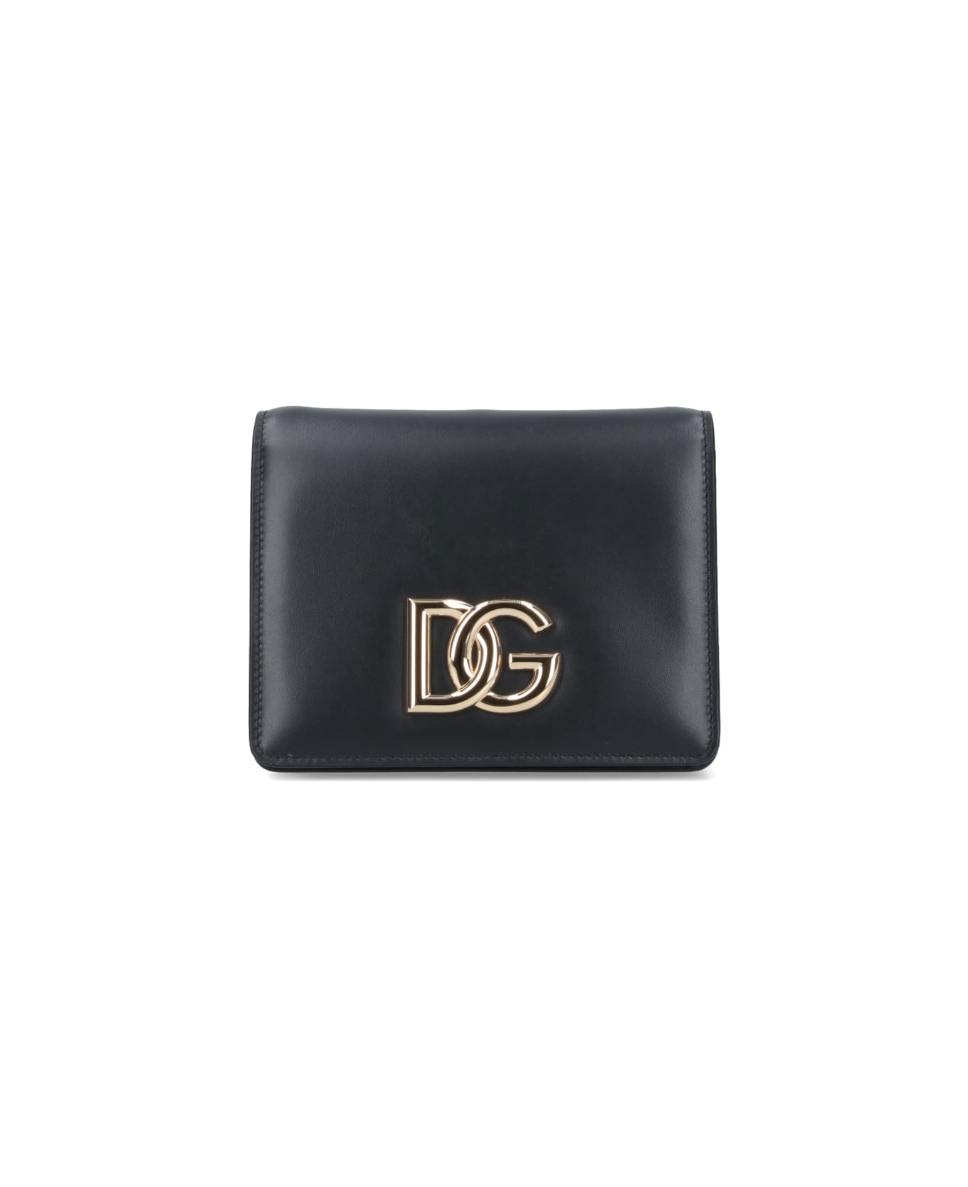 Dolce & Gabbana Logo Shoulder Bag - Black  