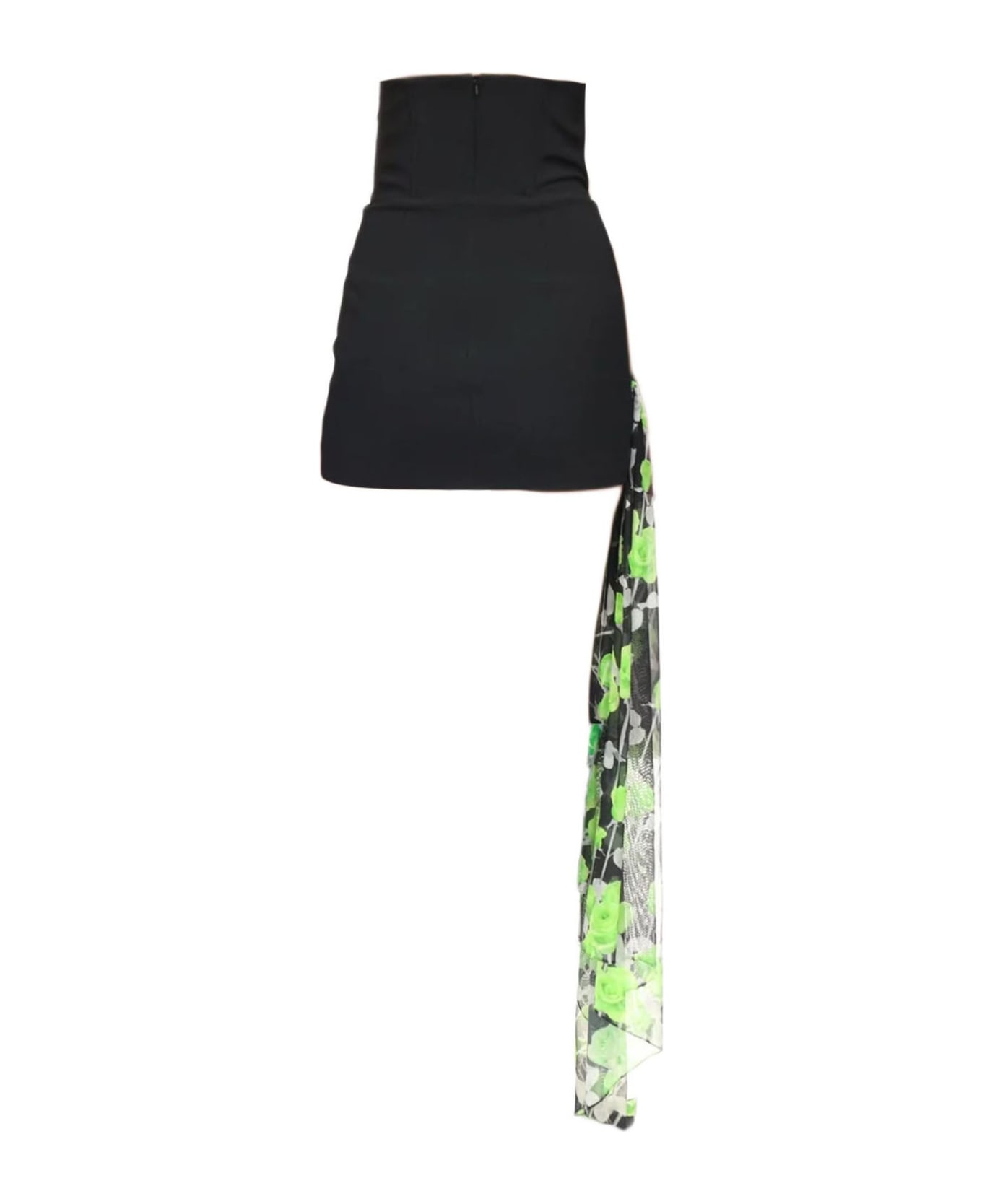 David Koma Black Strapless Mini Dress - Black