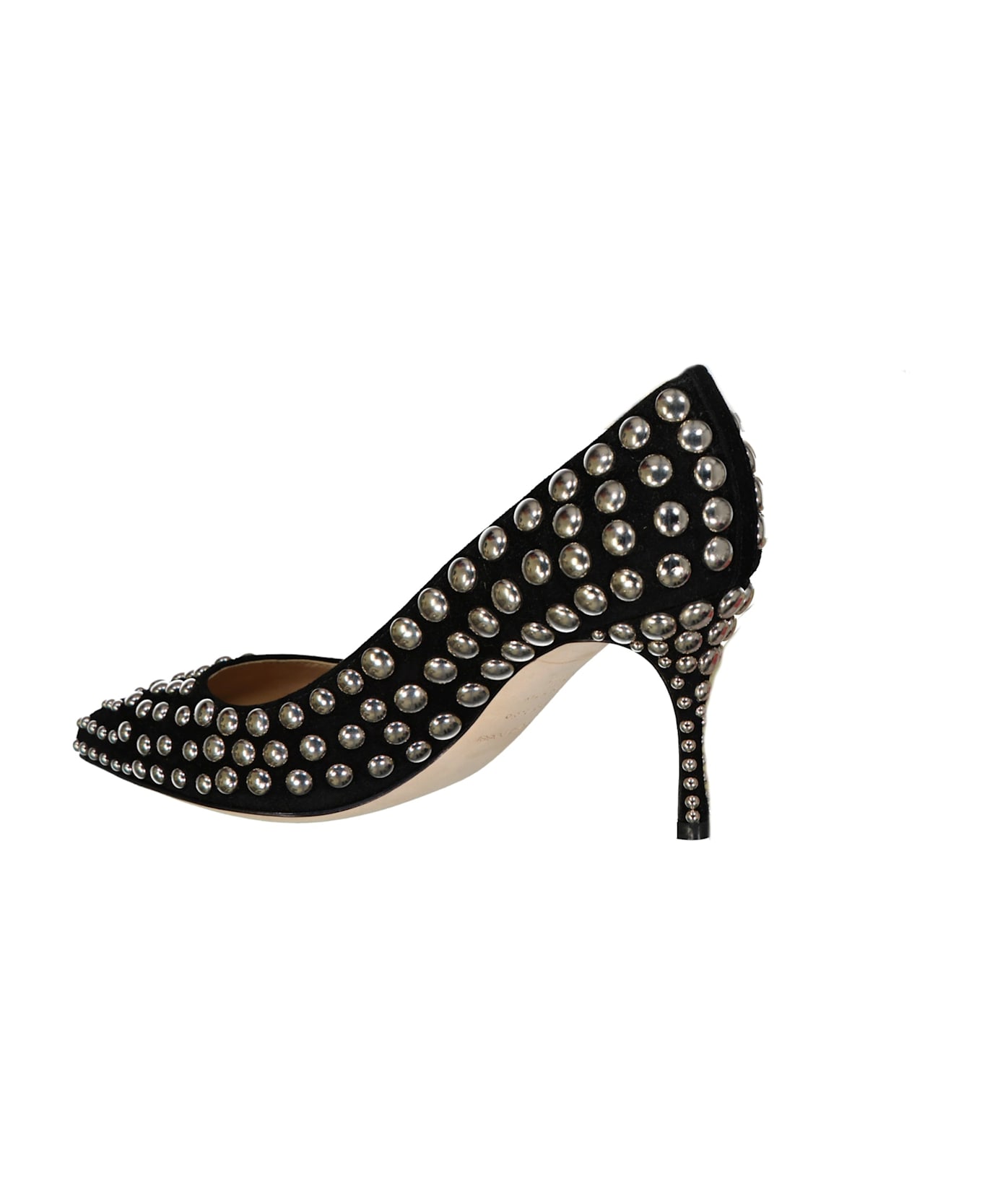 Sergio Rossi Godiva 075 Studs Leather Pumps - Black