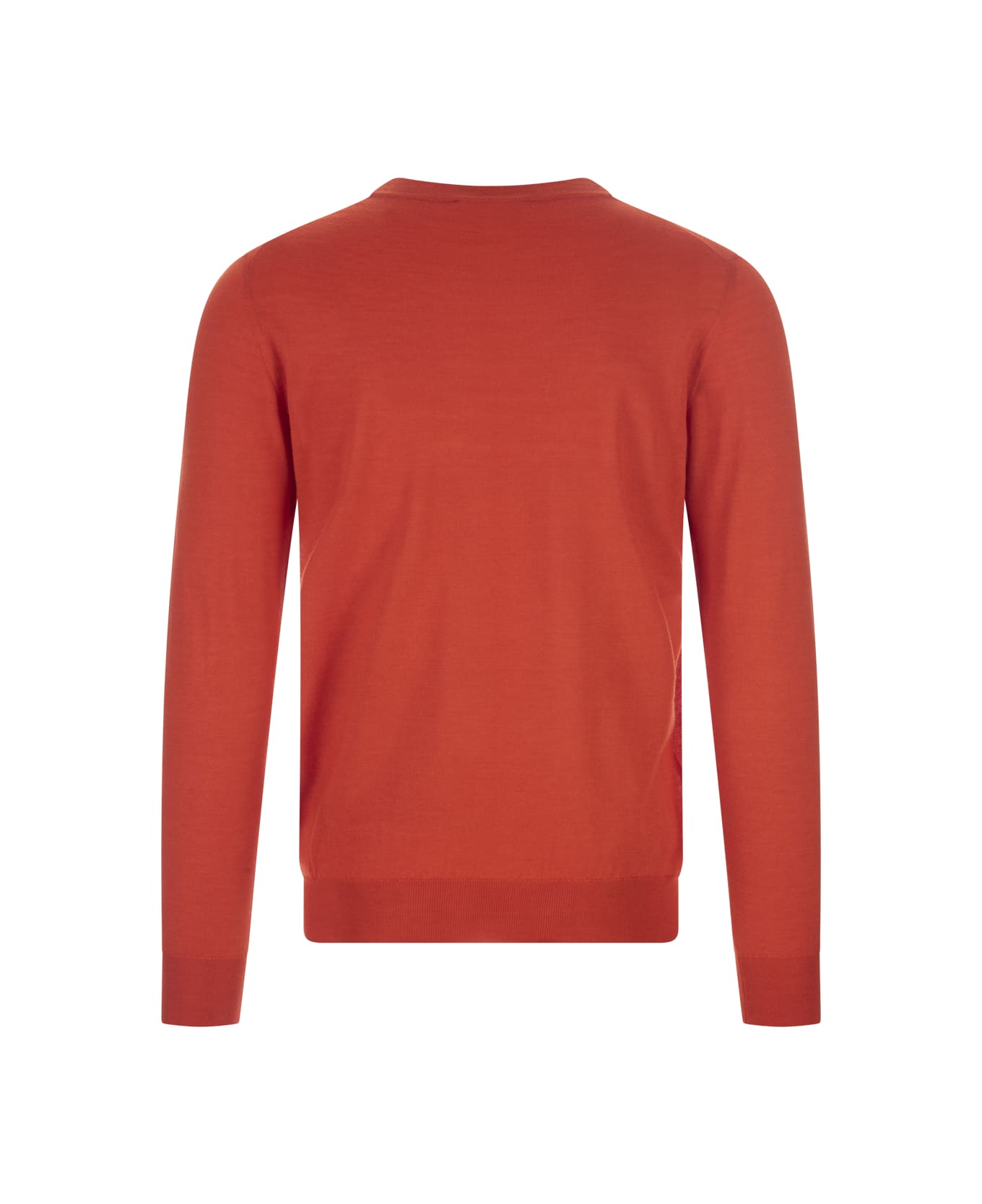 Fedeli Orange Silk And Cashmere Pullover - Orange ニットウェア