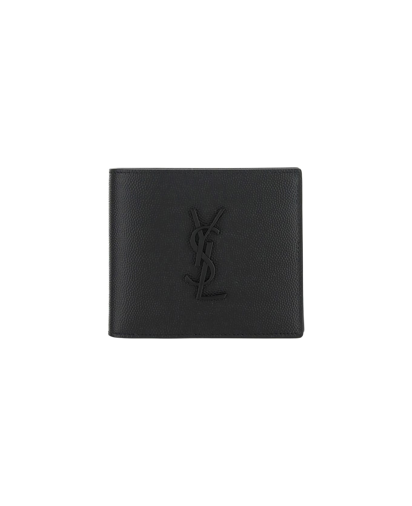 Saint Laurent Monogram - Wallet for Man - Black - 453276BTY0U1000
