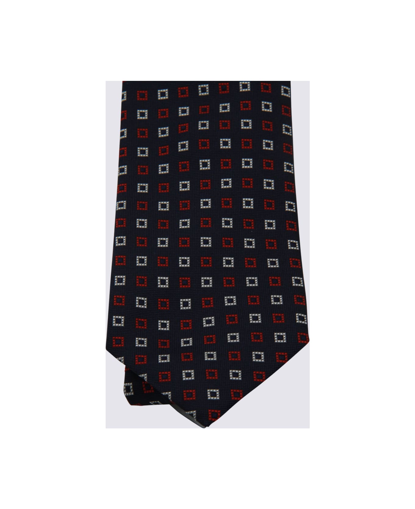 Zegna Navy Silk Tie - Blue