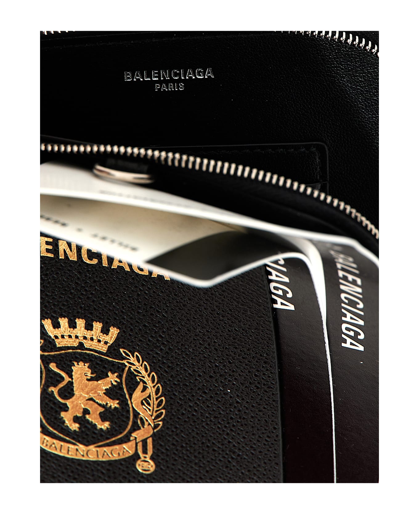 Balenciaga 
passport Phone Holder
 Card Holder - Black