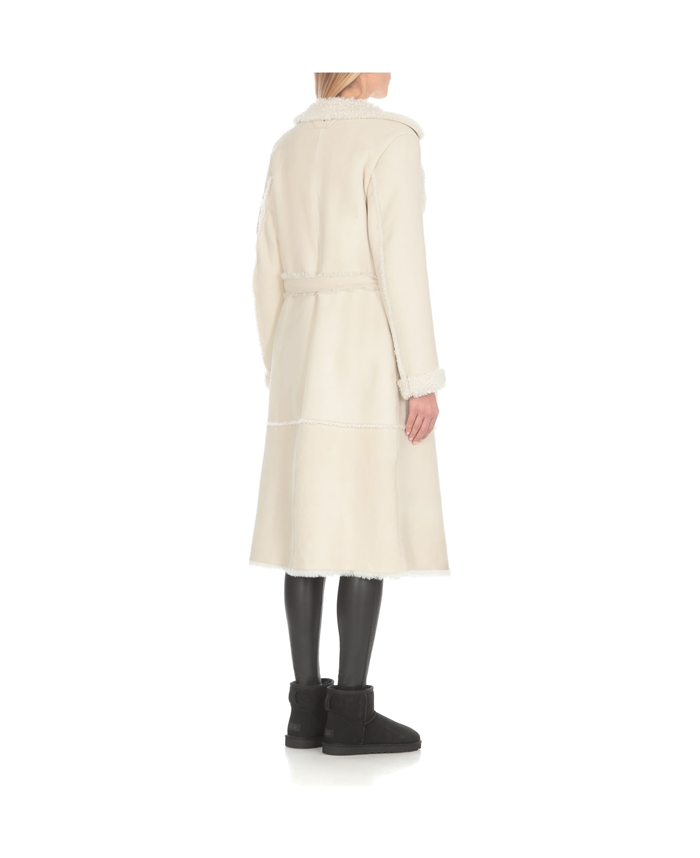 Salvatore Santoro Leather Coat - White