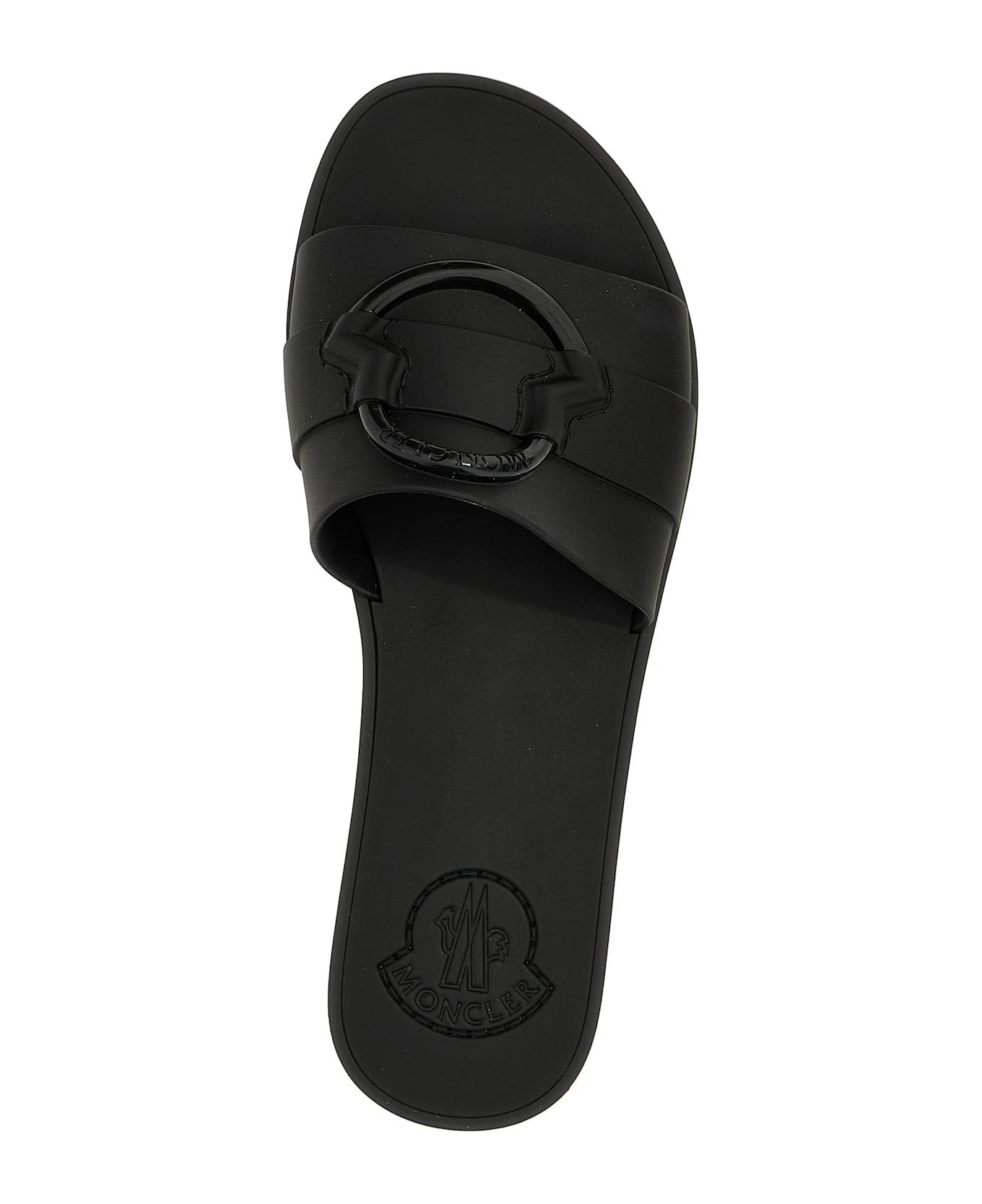 Moncler 'mon' Slides - Black  
