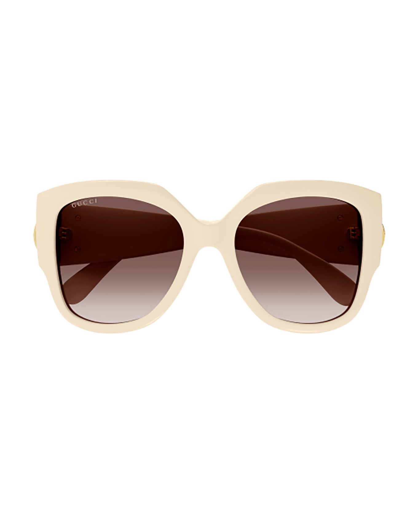 Gucci Eyewear GG1407S Sunglasses - Ivory Ivory Brown