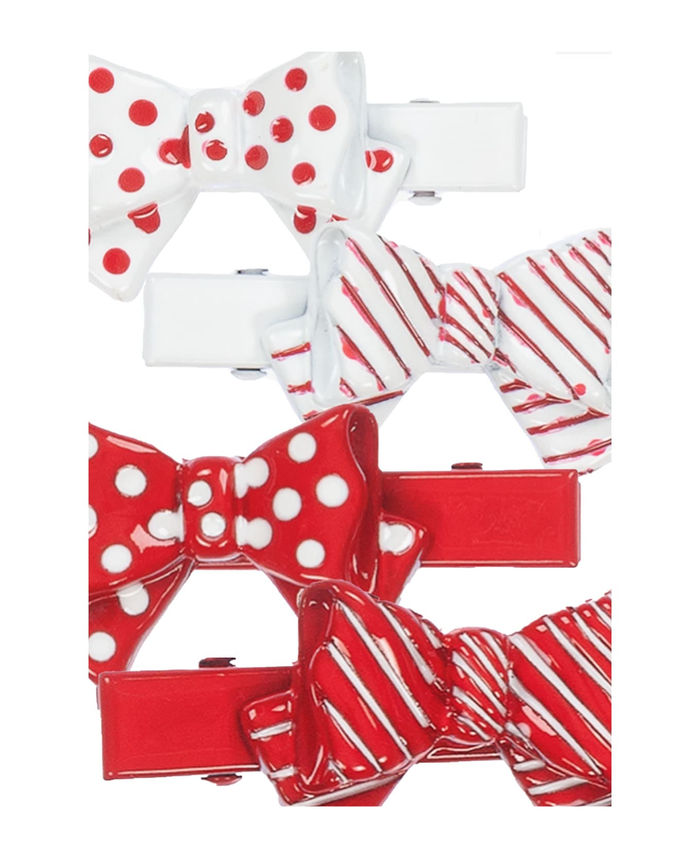 Monnalisa Red Hair Clip Set For Girl - Red