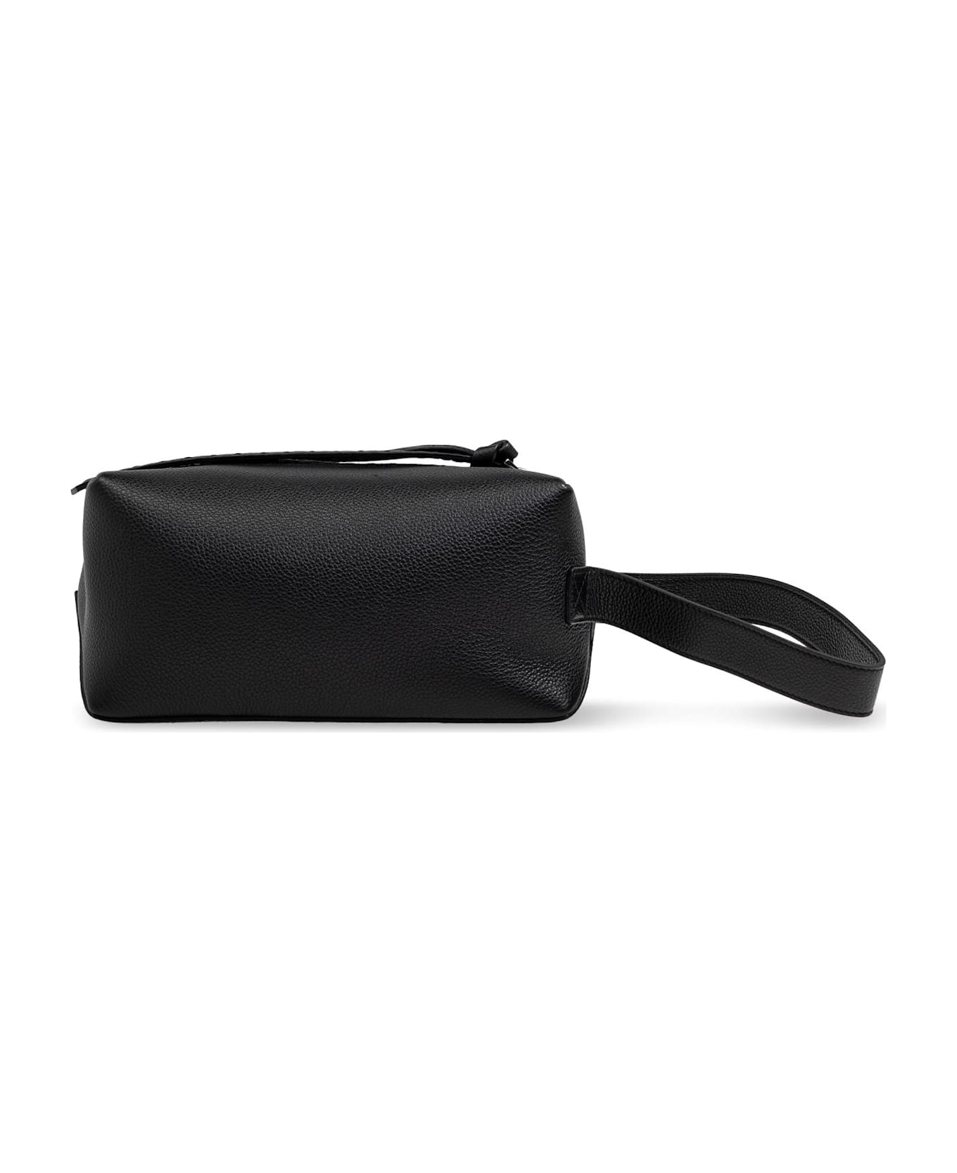 Fendi Leather Makeup Bag - Gxn Nero Palladio