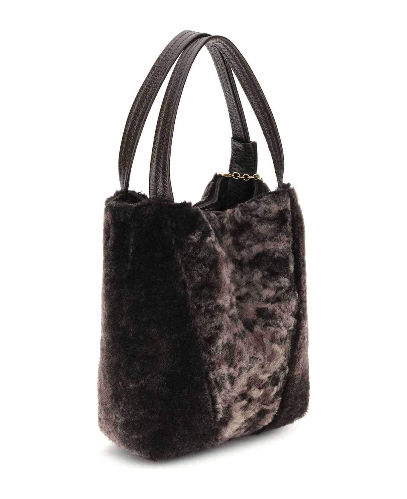 Chloé Shearling Spin Tote Bag