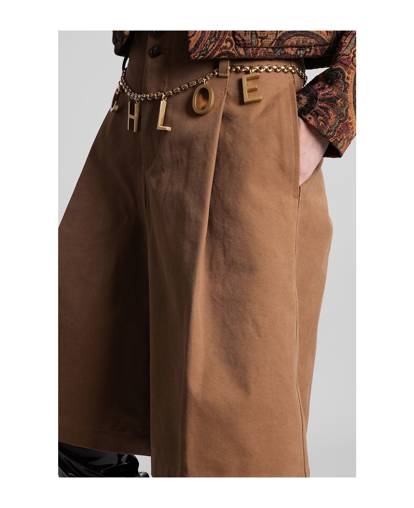 Chloé Shorts In Brown Cotton - brown