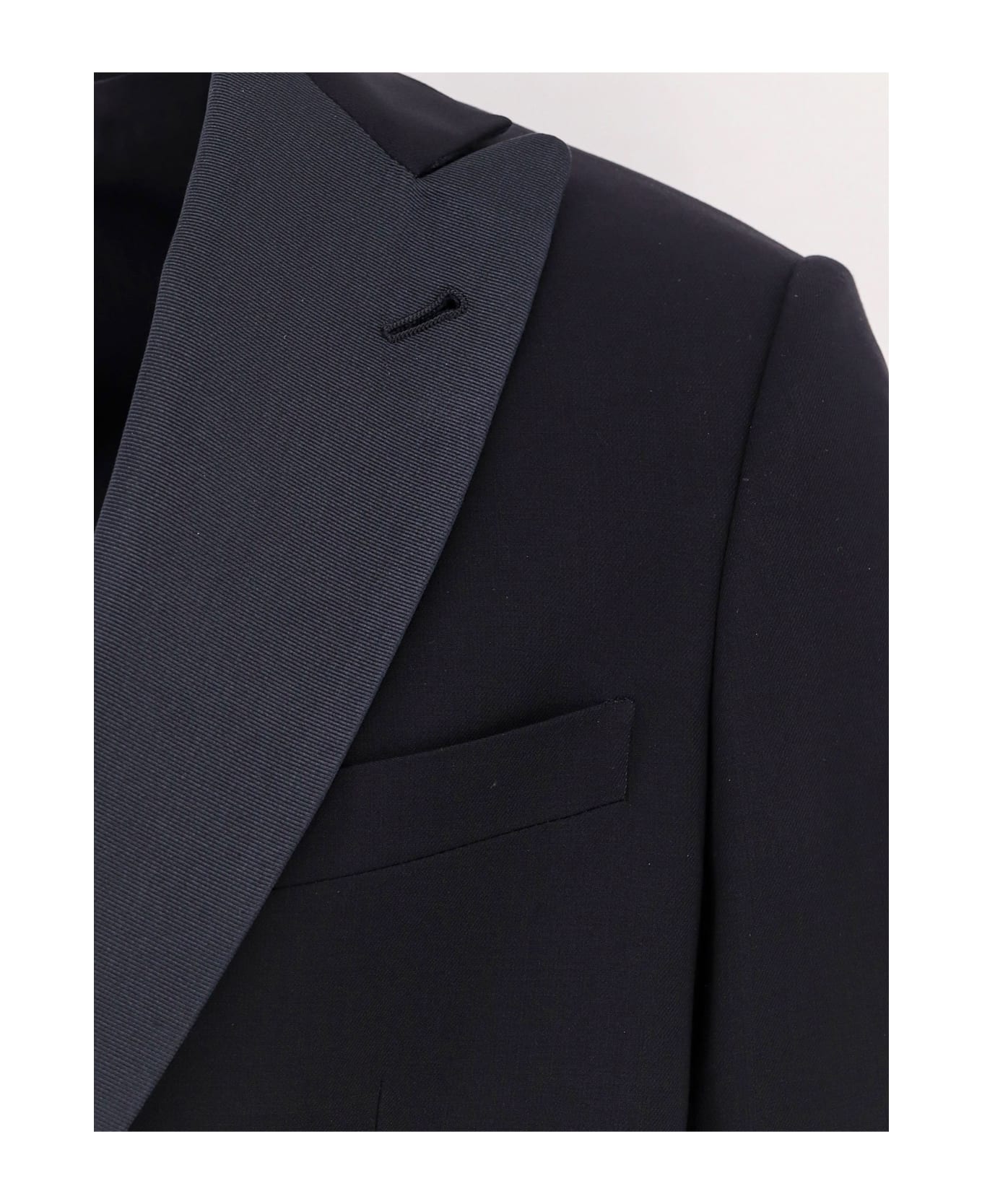 Giorgio Armani Soho Virgin Wool Tuxedo - Blue スーツ