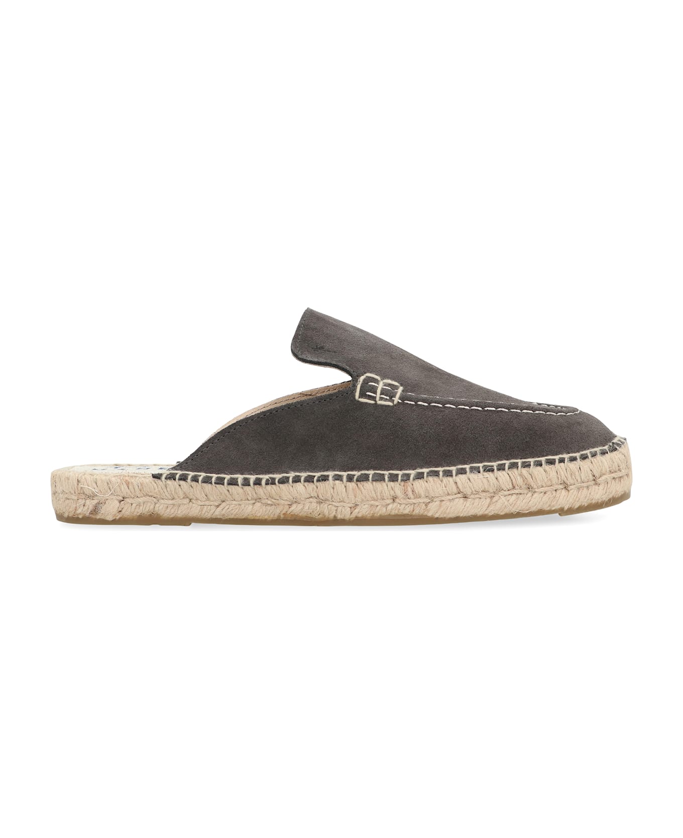 Manebi Leather Espadrilles - grey