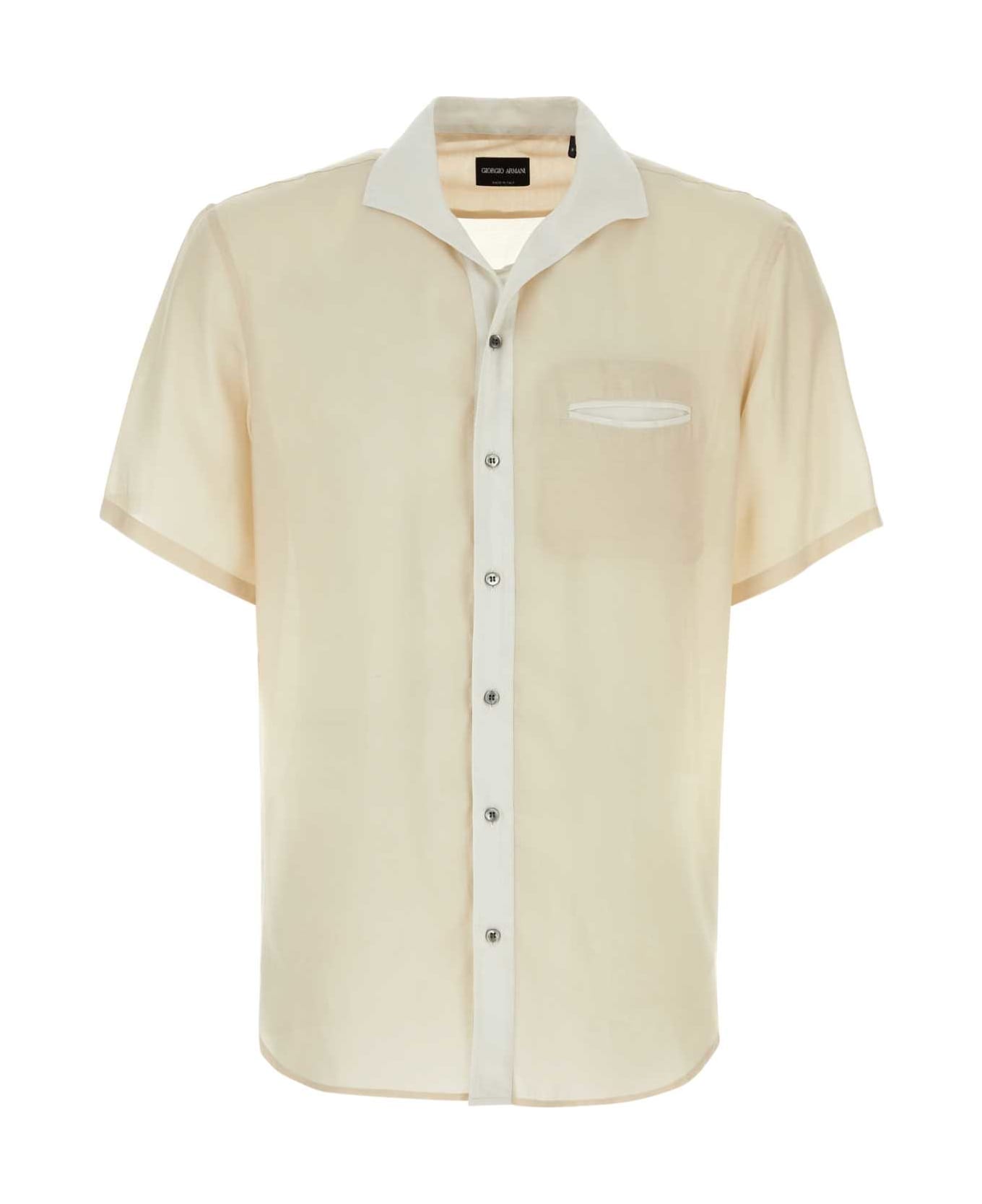 Giorgio Armani Sand Lyocell Blend Shirt - CHAMPAGNE シャツ