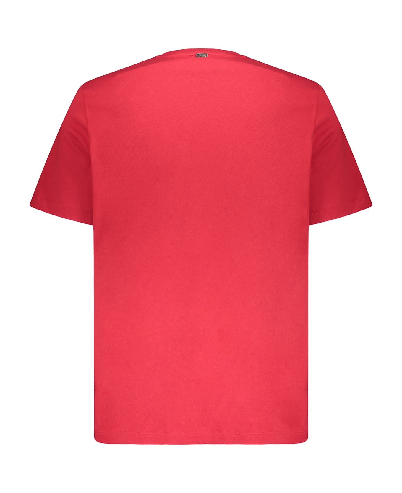 Herno Red Comfortable T-shirt, Versatile Short Sleeves - red
