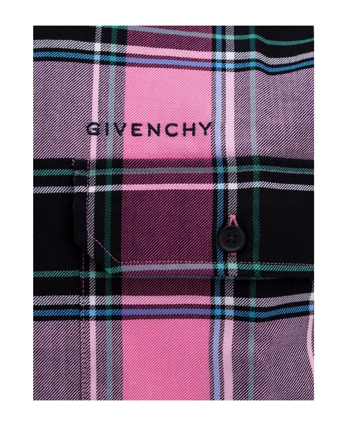 Givenchy Checked Buttoned Lumberjack Shirt - Pink シャツ
