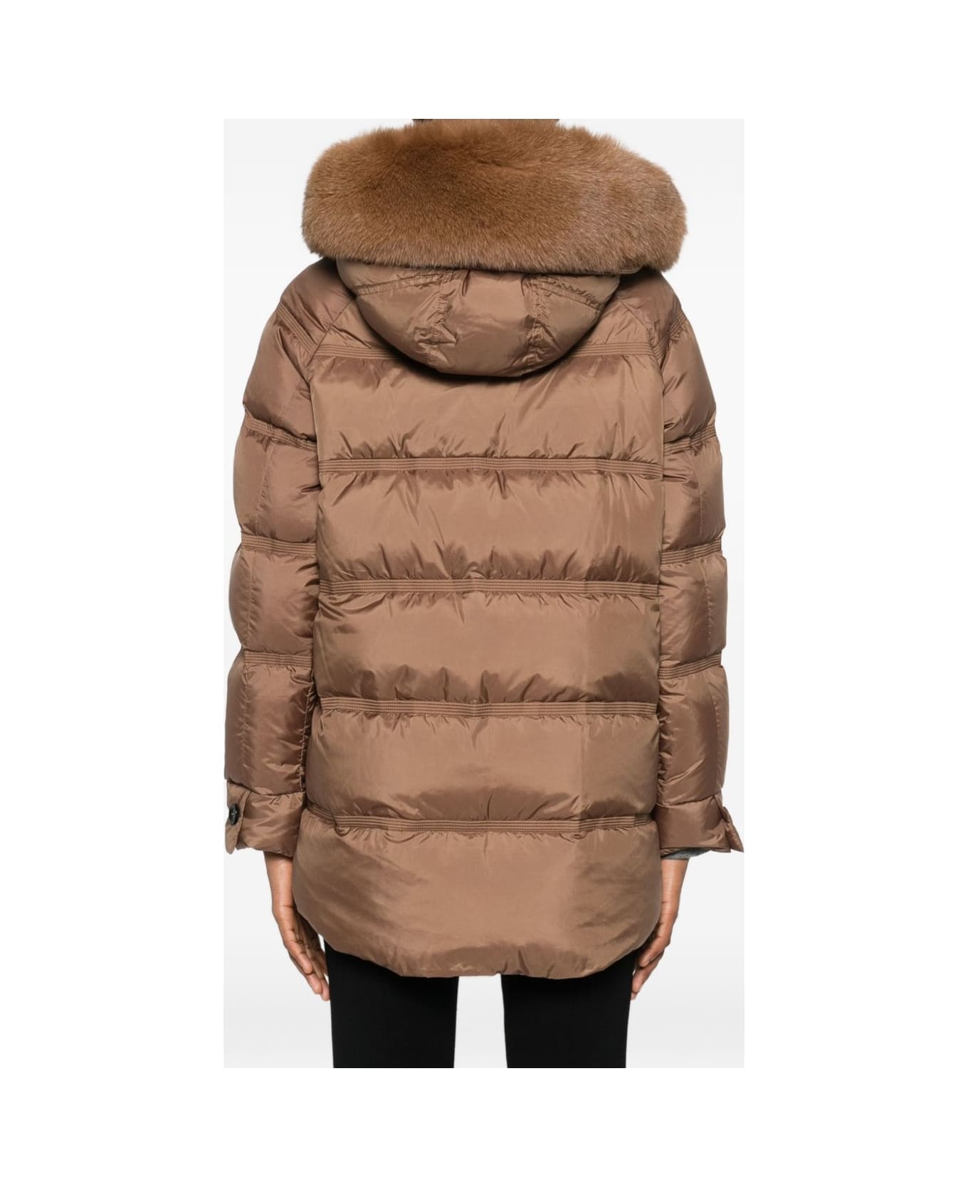 Peuterey Takan Midi Down Jacket - Brown