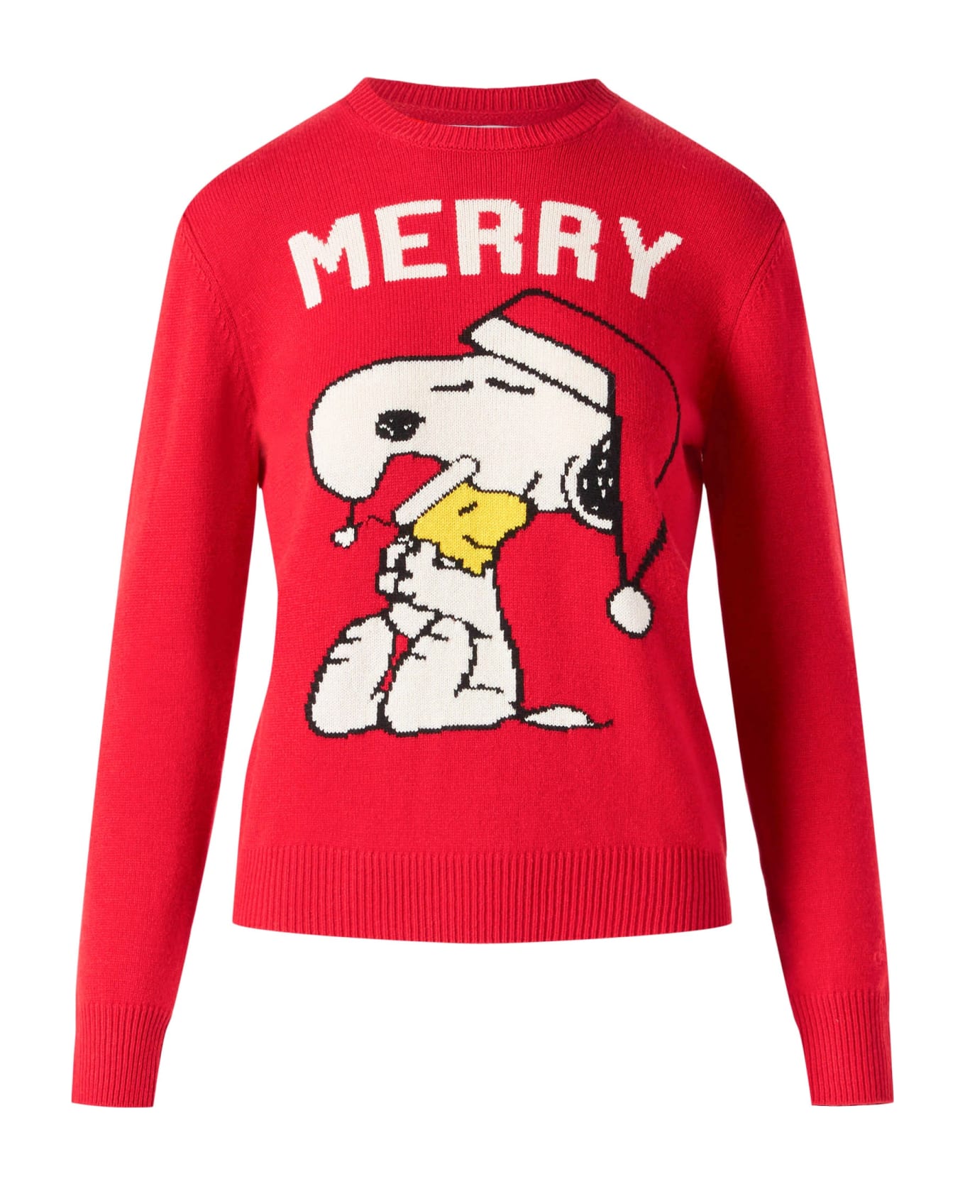 MC2 Saint Barth Woman Sweater With Snoopy Print | Snoopy Peanuts Special Edition - RED