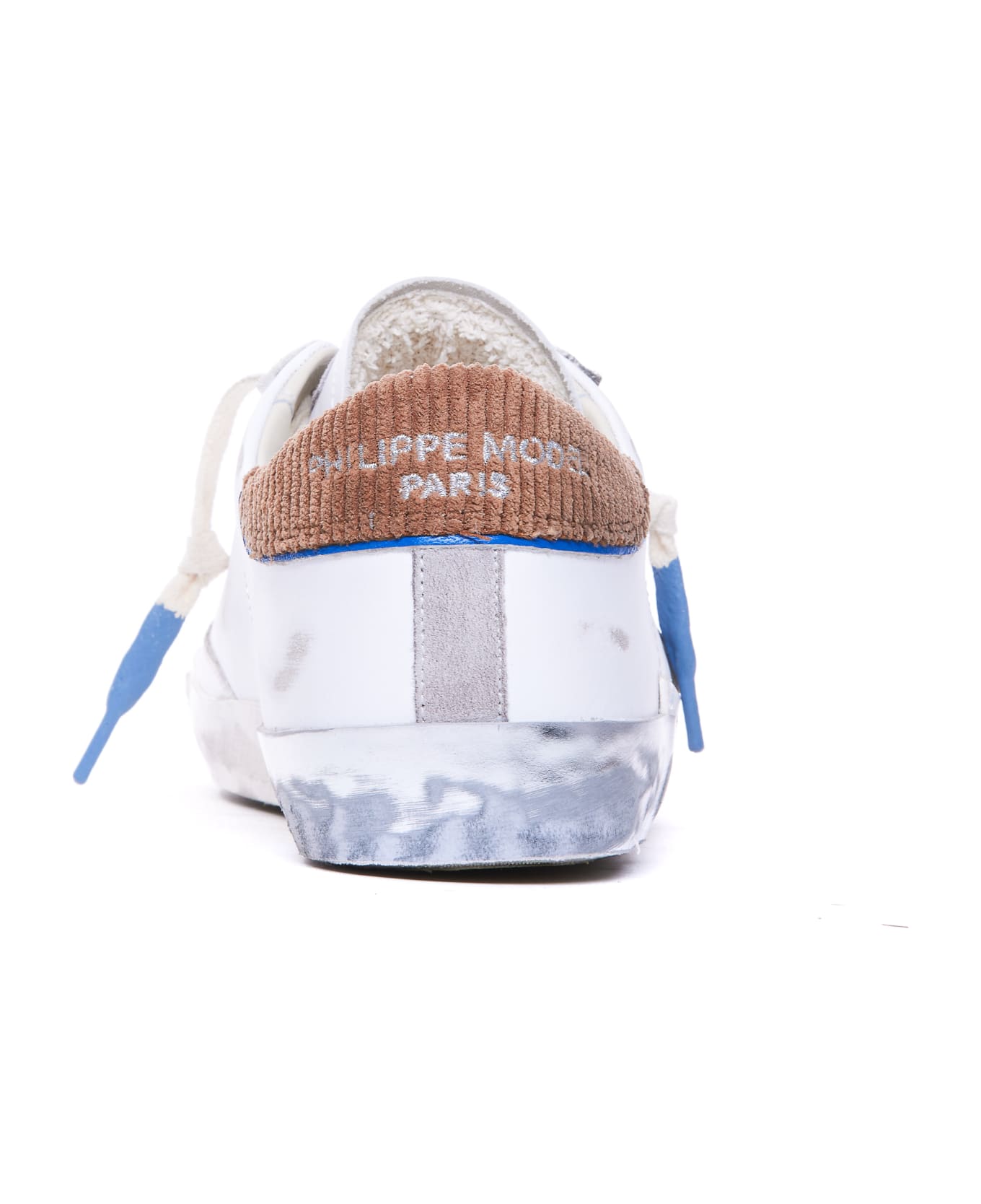 Philippe Model Prsx Sneakers - VEAU VELOUR 70_BLANC COGNAC