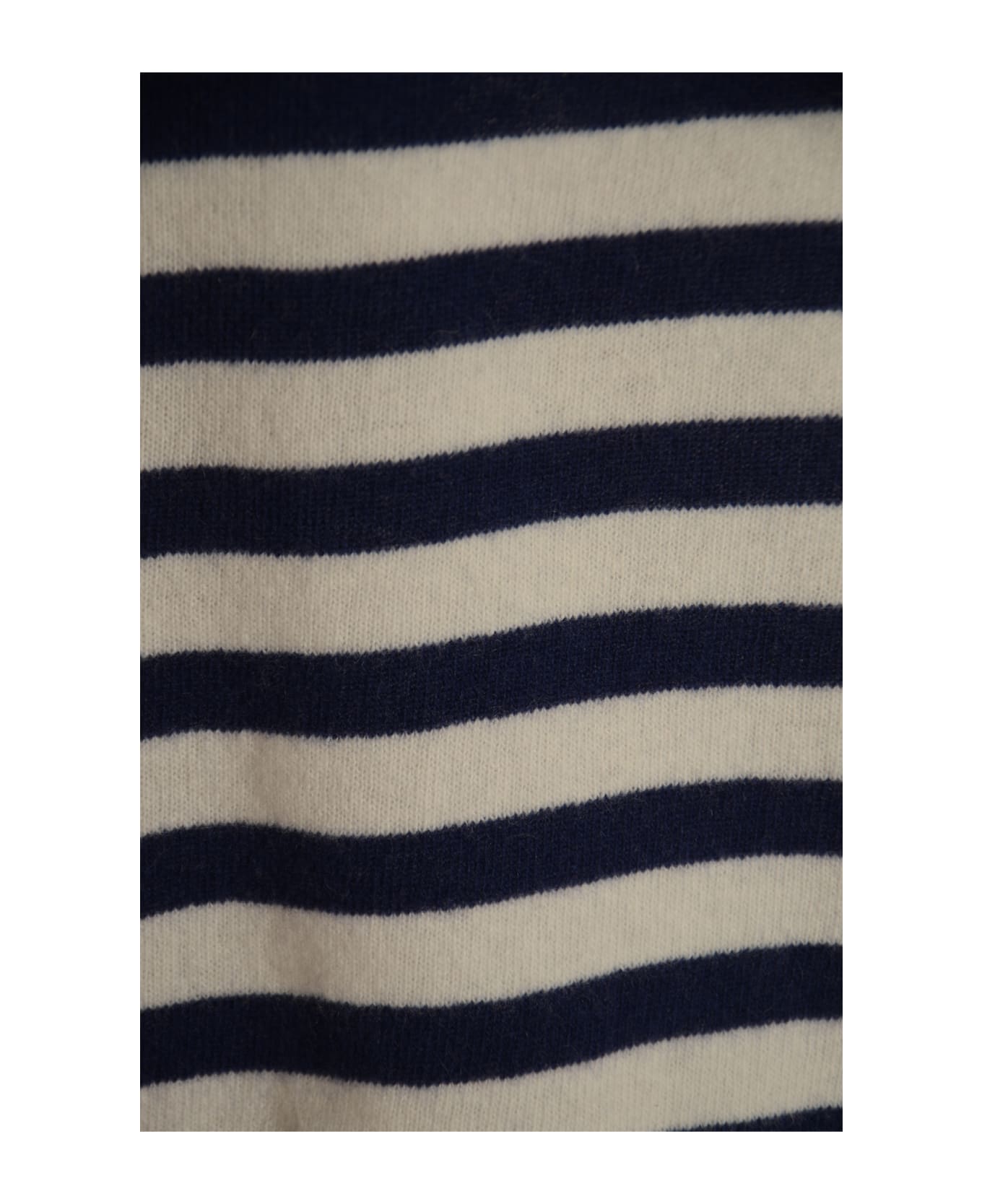 Philosophy di Lorenzo Serafini Logo Embroidered Stripe Sweater - Blue