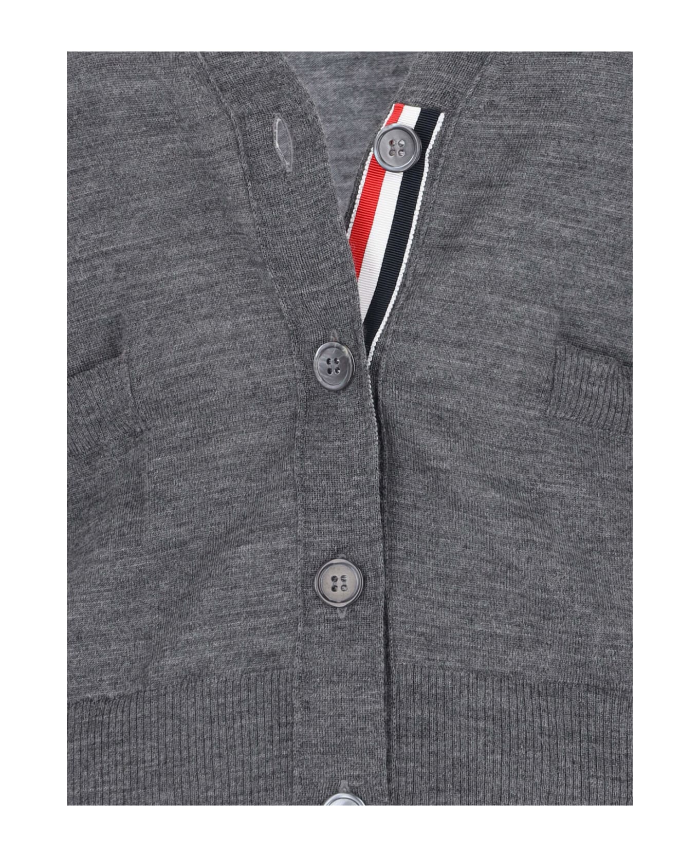 Thom Browne 
4-bar
 Cardigan - Med Grey