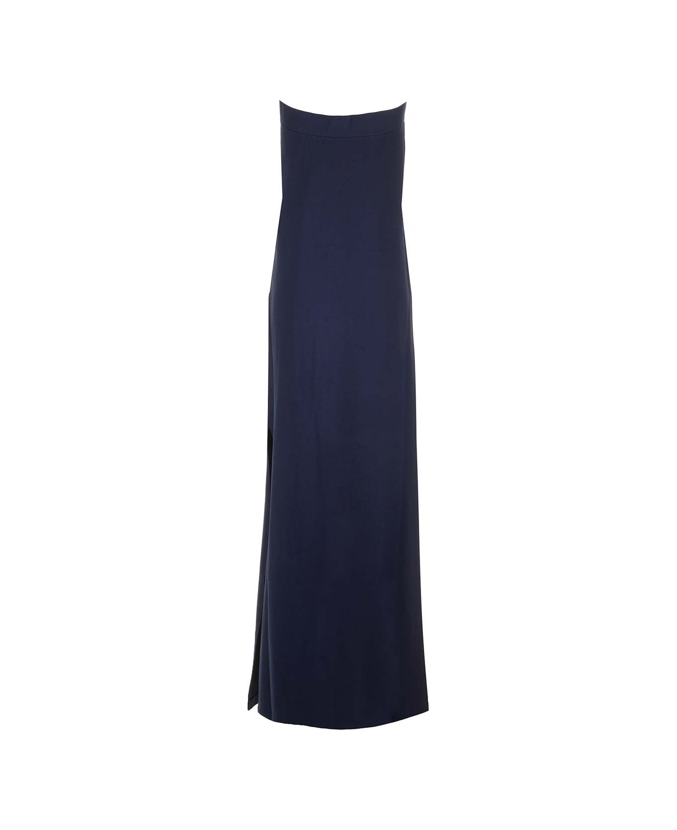 Norma Kamali Long Sleeveless Dress - Blue