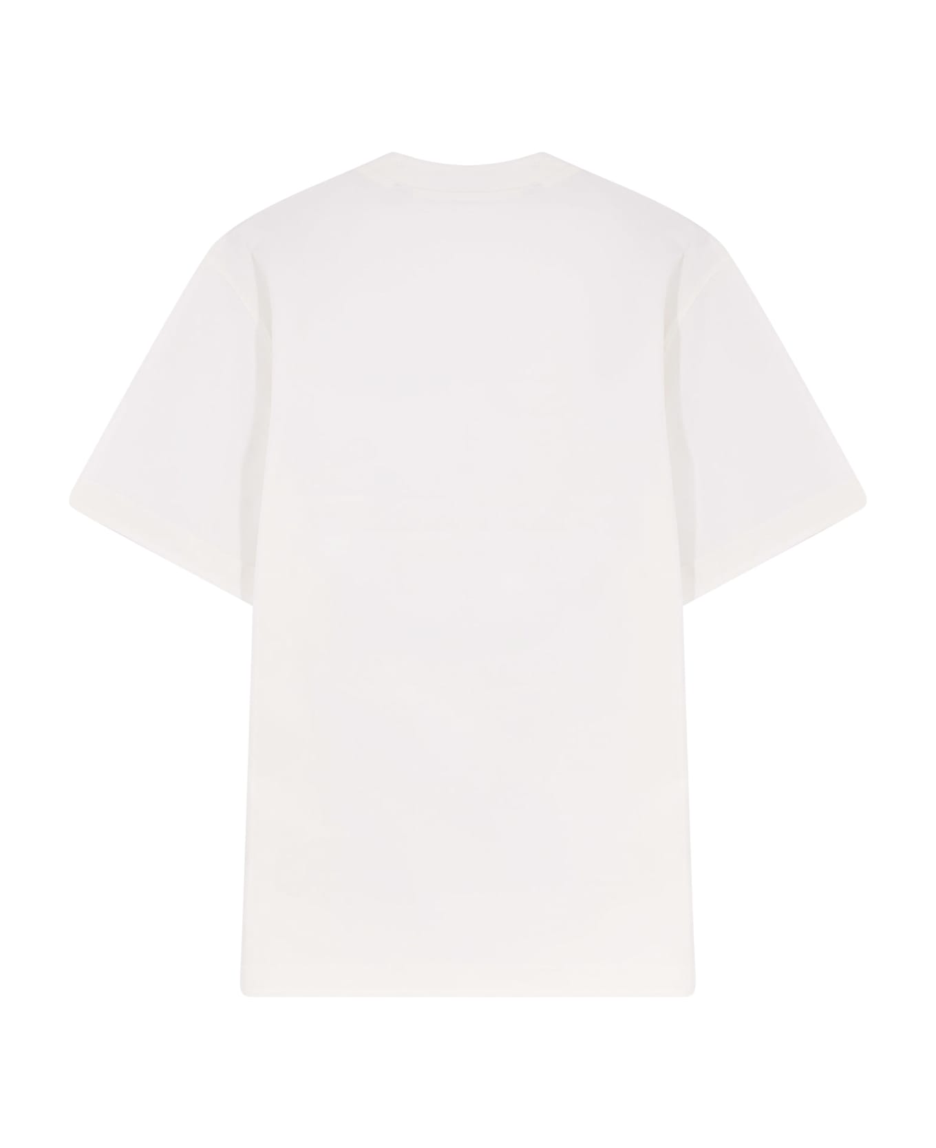 Burberry Seth Organic Cotton T-shirt - CHALK