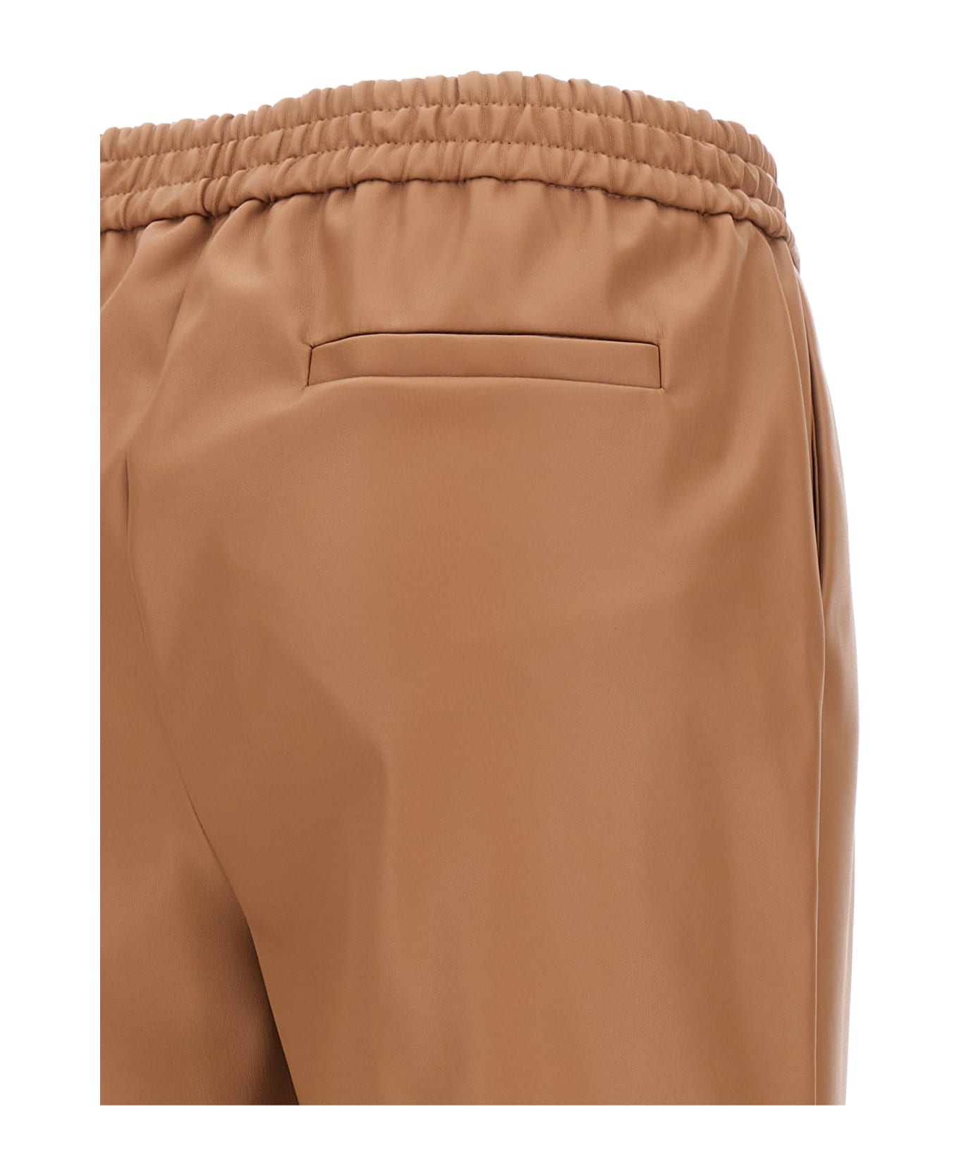 (nude) Eco Leather Pants - Beige