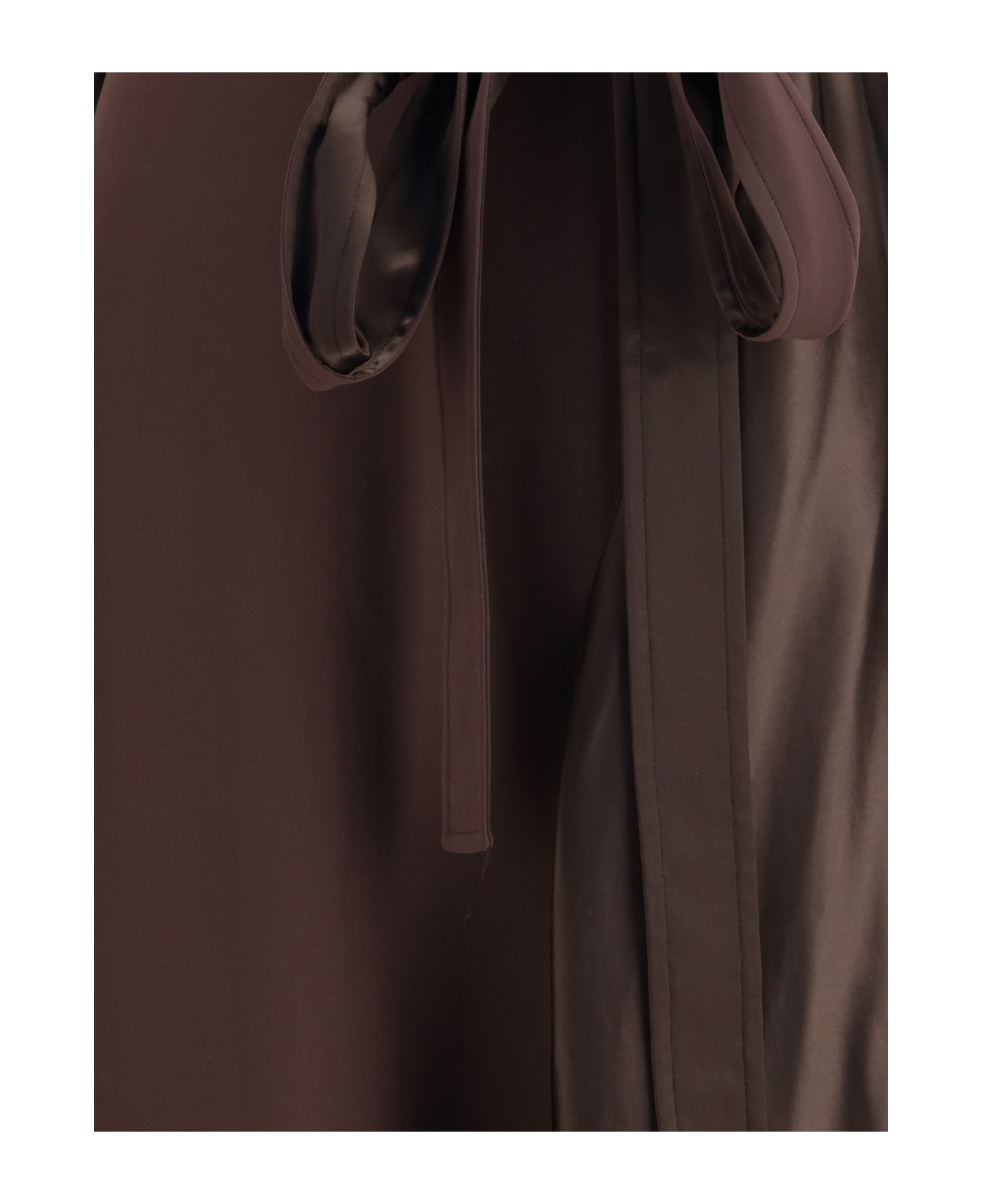 Ferragamo Asymmetric Dress Crafted From Stretch Viscose Cady