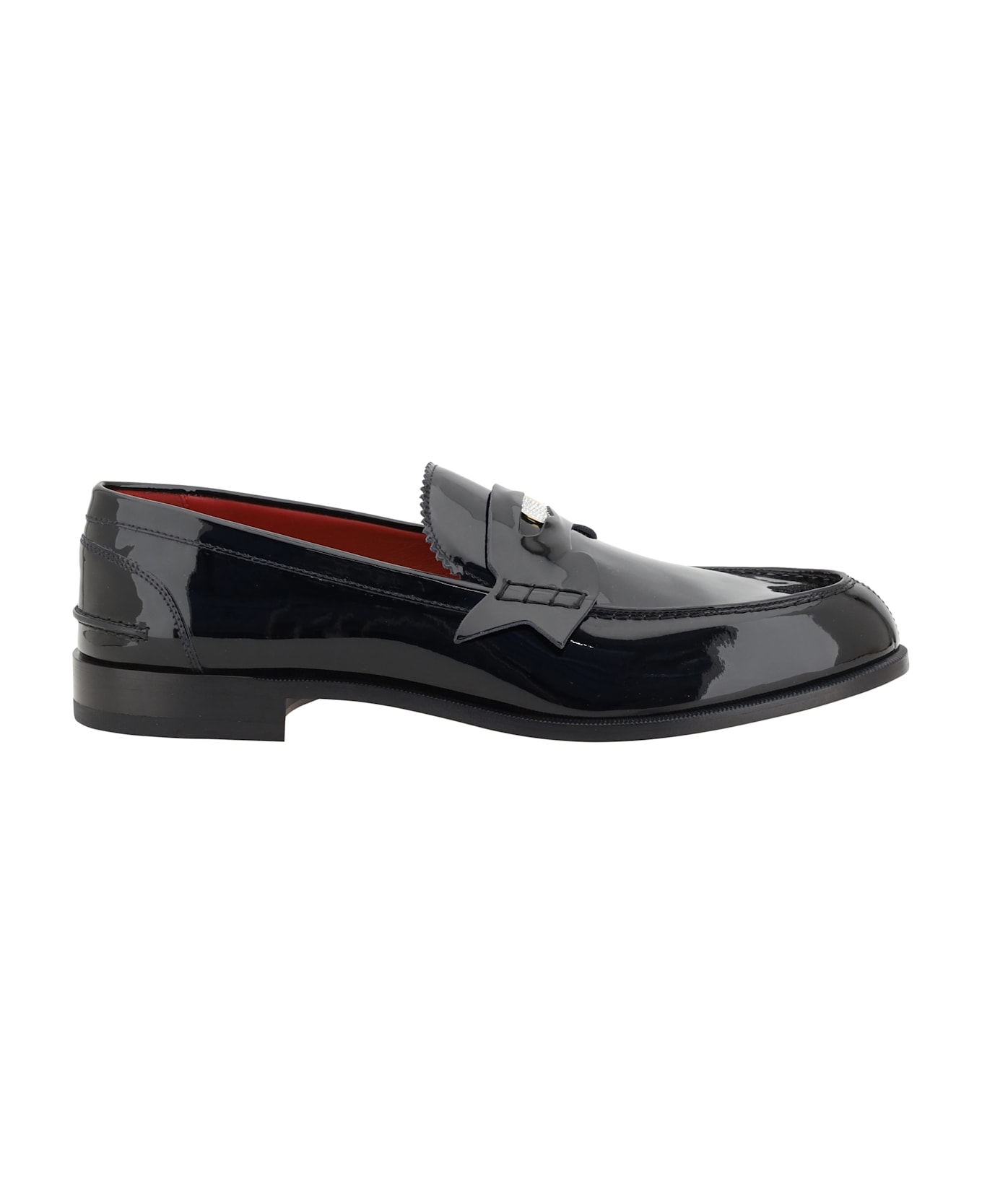 Christian Louboutin Penny Night Strass Loafers - Black/lin Loubi