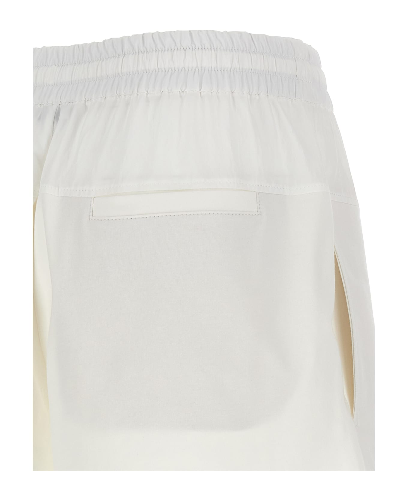 Brunello Cucinelli 
paneled Track
 Shorts - White