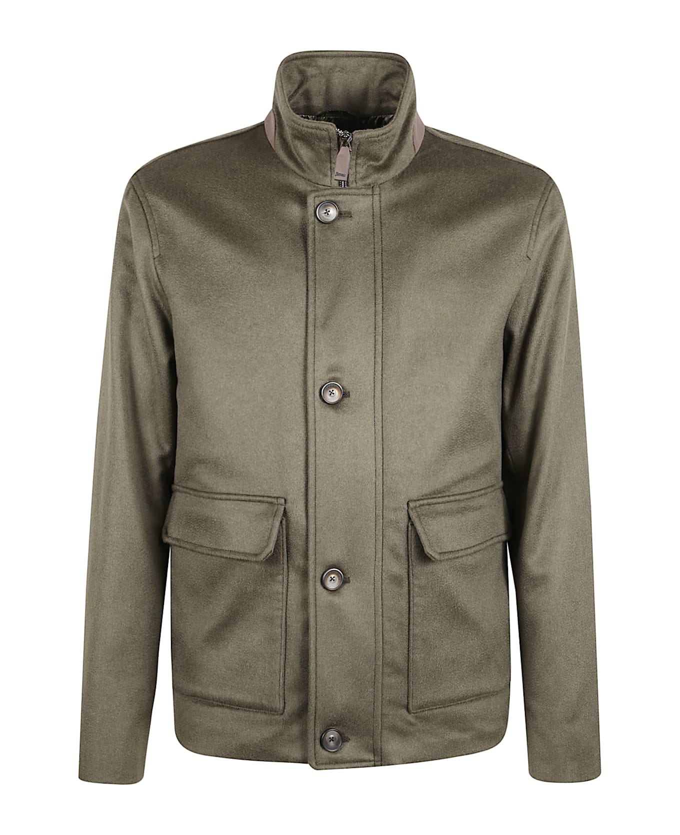 Herno Cashmere Field Jacket - Green