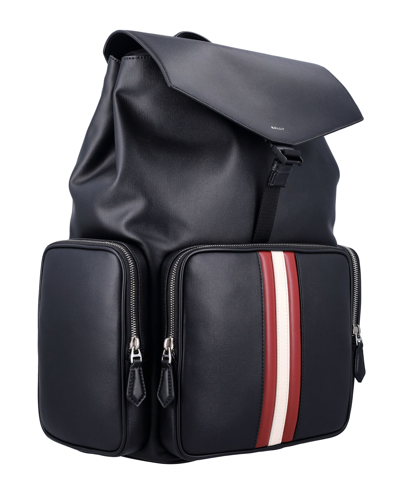 Bally Mythos Backpack - BLACK+RED/BONE+PALL