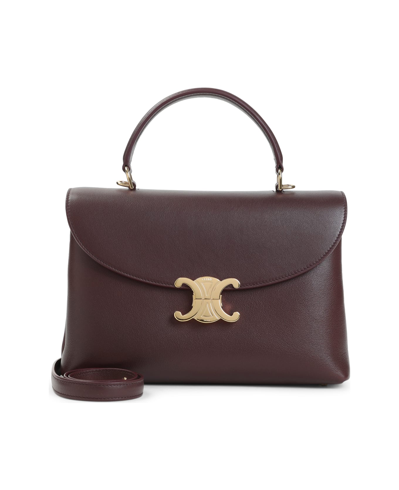 Celine Nino Medium Shoulder Bag - Dg Deep Burgundy