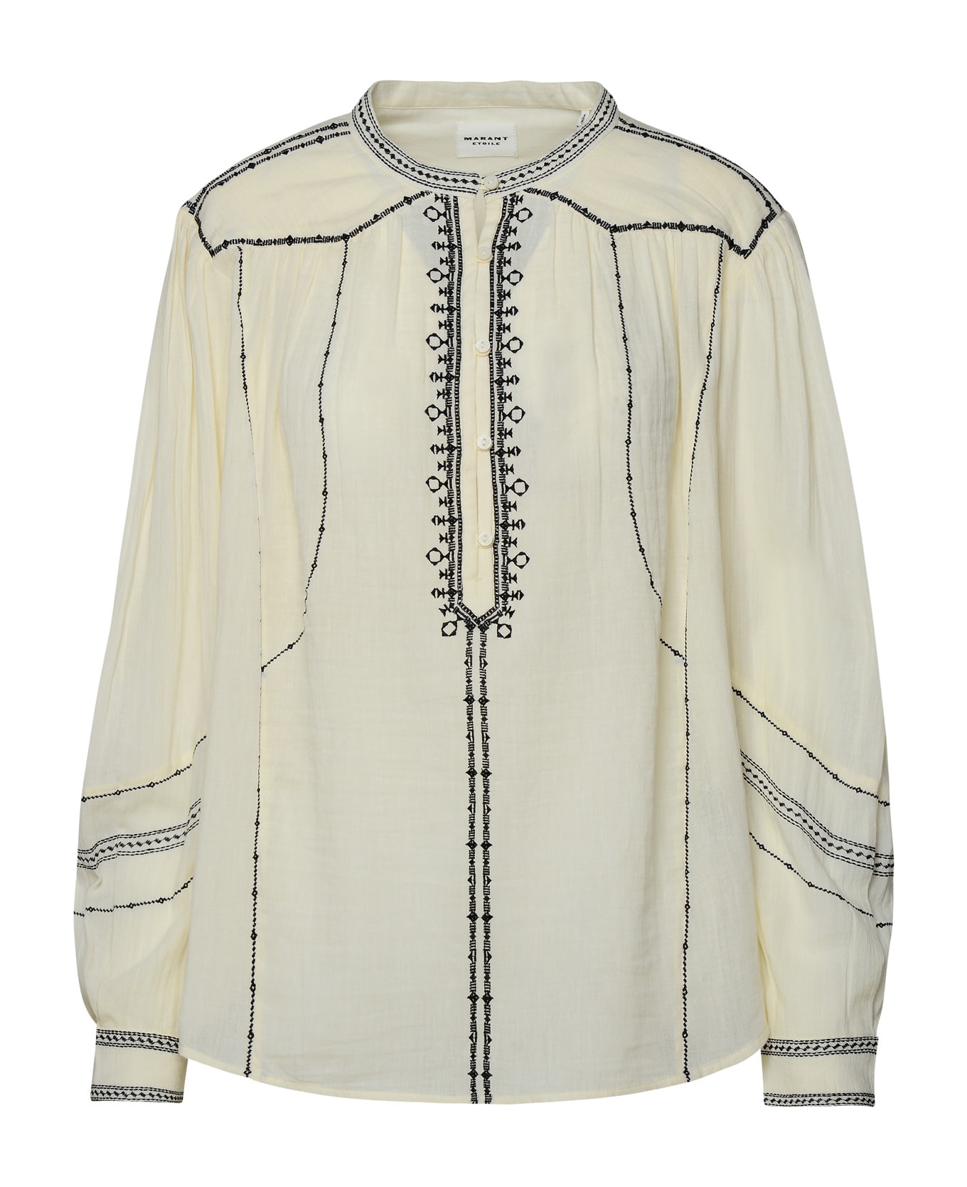 Marant Étoile 'pelson' Ivory Cotton Shirt - White ブラウス