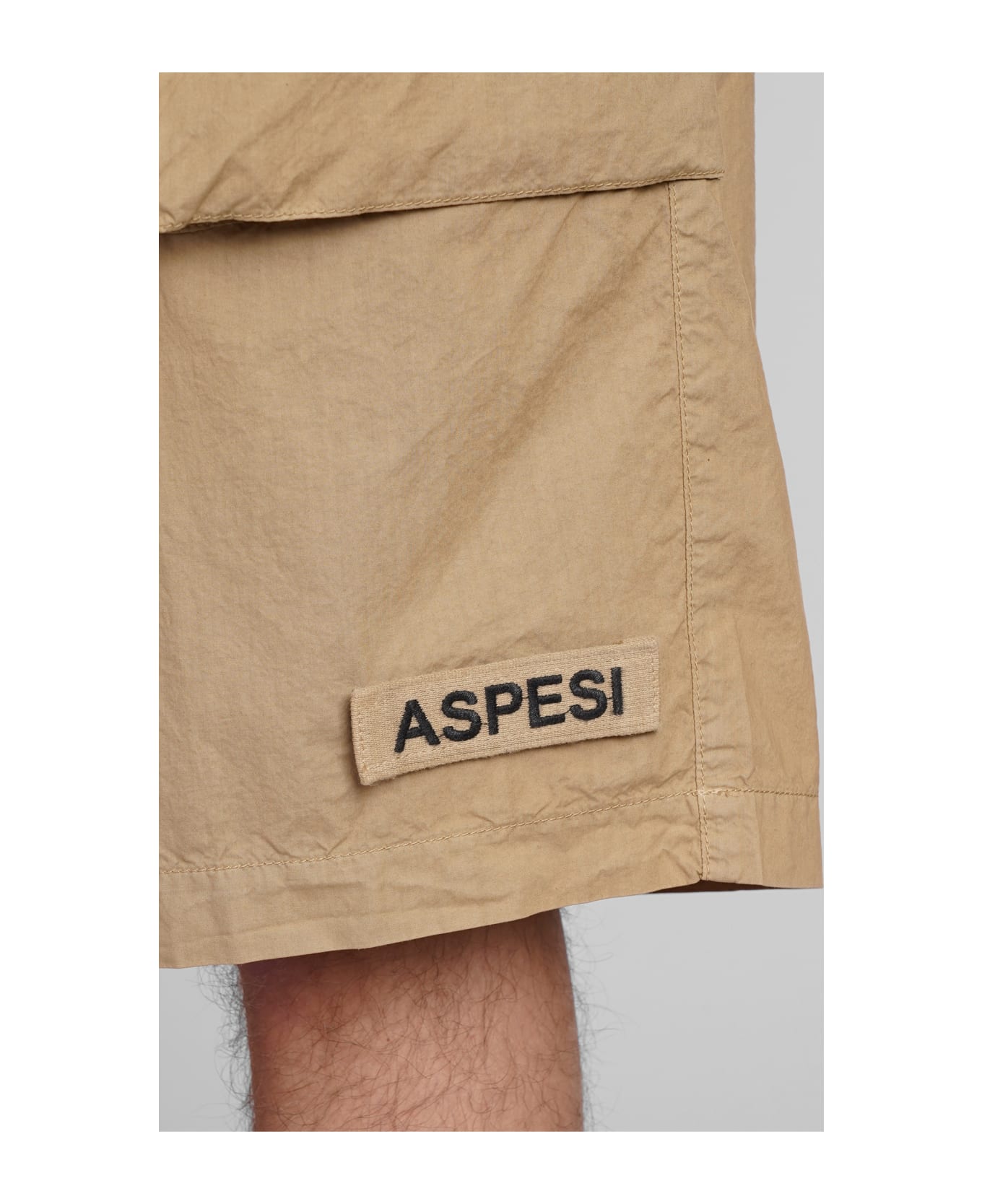 Aspesi Bermuda Lou Bis Shorts In Beige Cotton - beige ショートパンツ