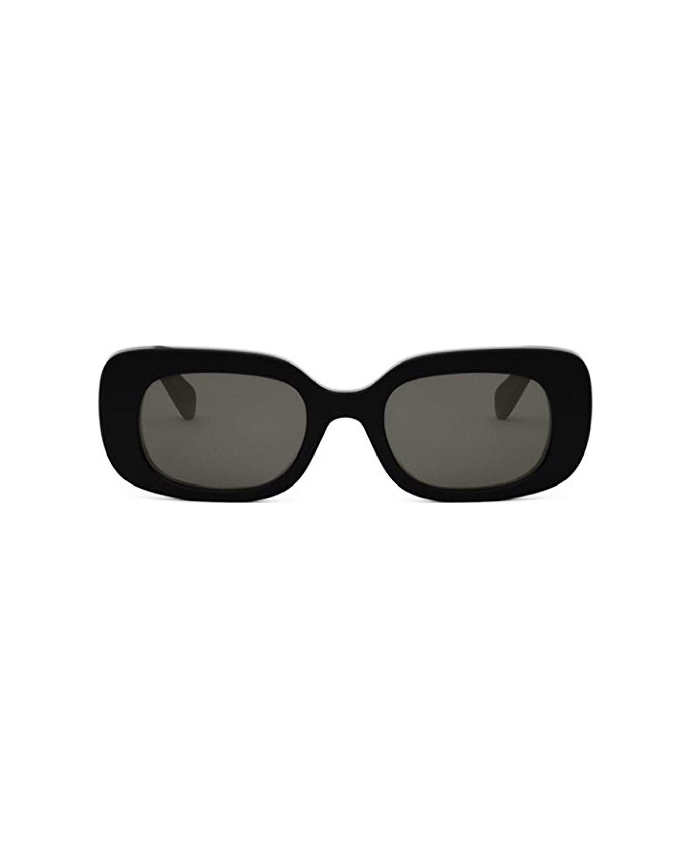 Celine Rectangle Frame Sunglasses - 01A - Black