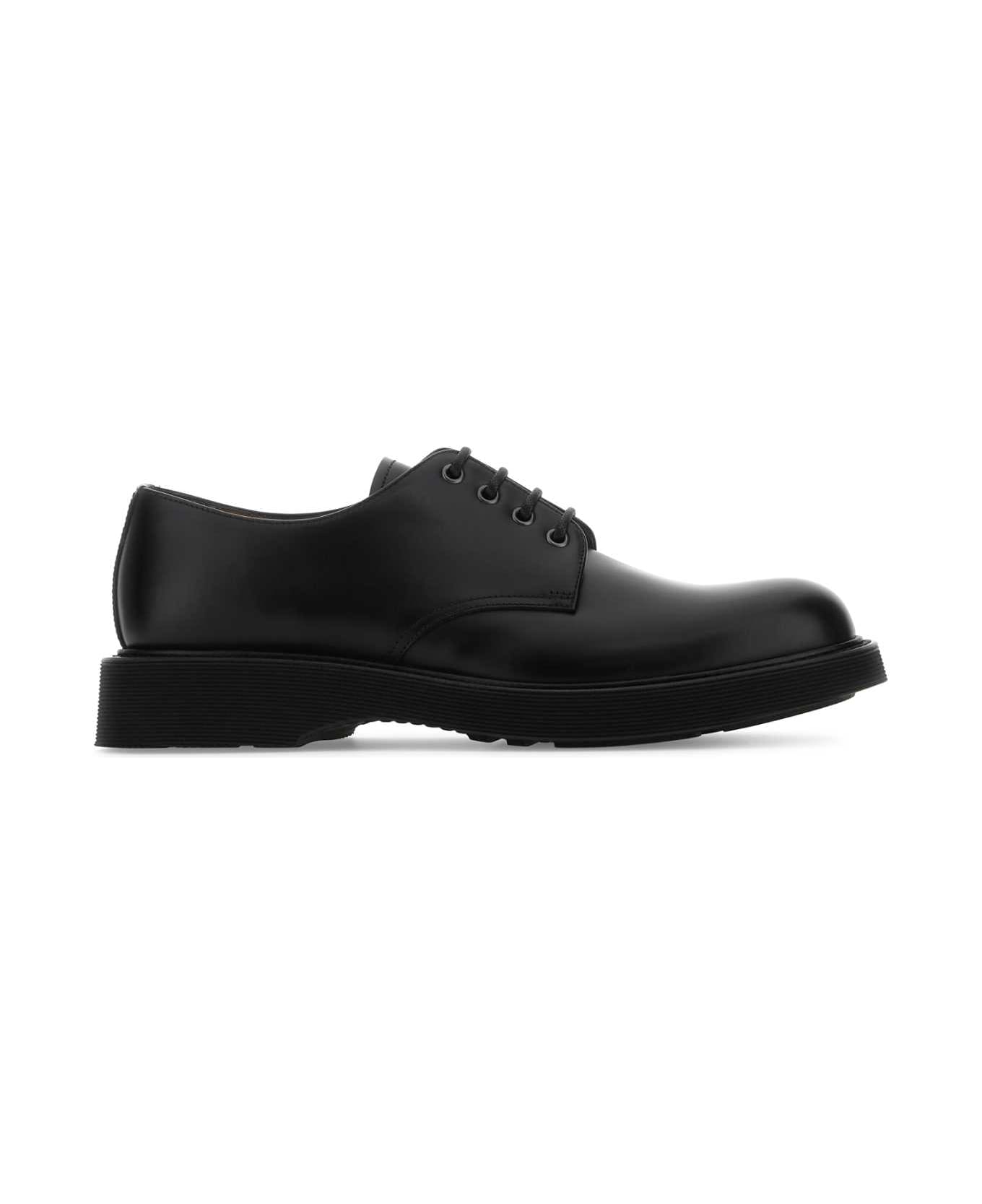 Church's Black Leather Haverhill Lace-up Shoes - BLACK ローファー＆デッキシューズ