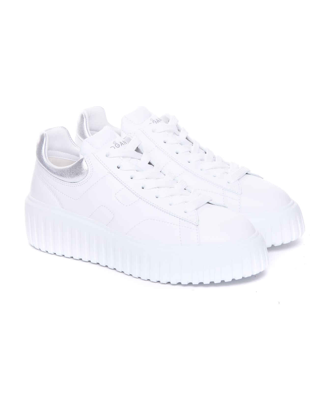 Hogan H-stripes Sneakers - WHITE
