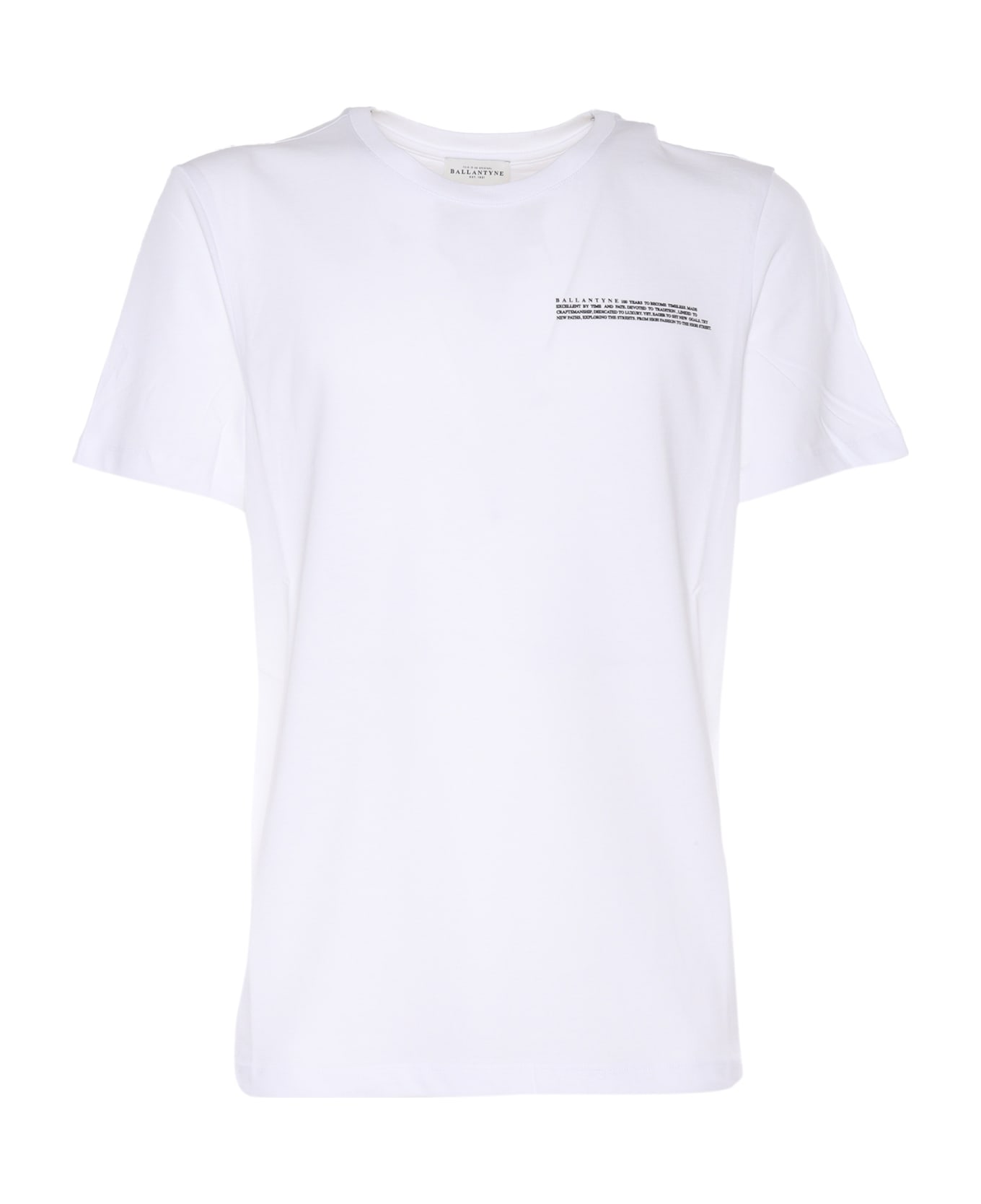 Ballantyne Lettering T-shirt - WHITE