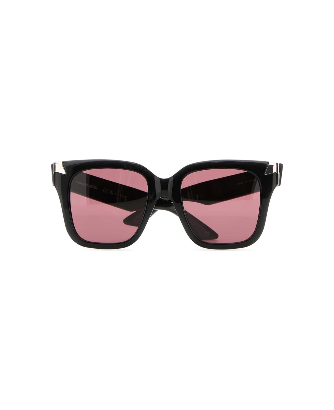 Alexander McQueen Black Acetate Punk Rivet Sunglasses - BLACKBLACKVIOLET サングラス