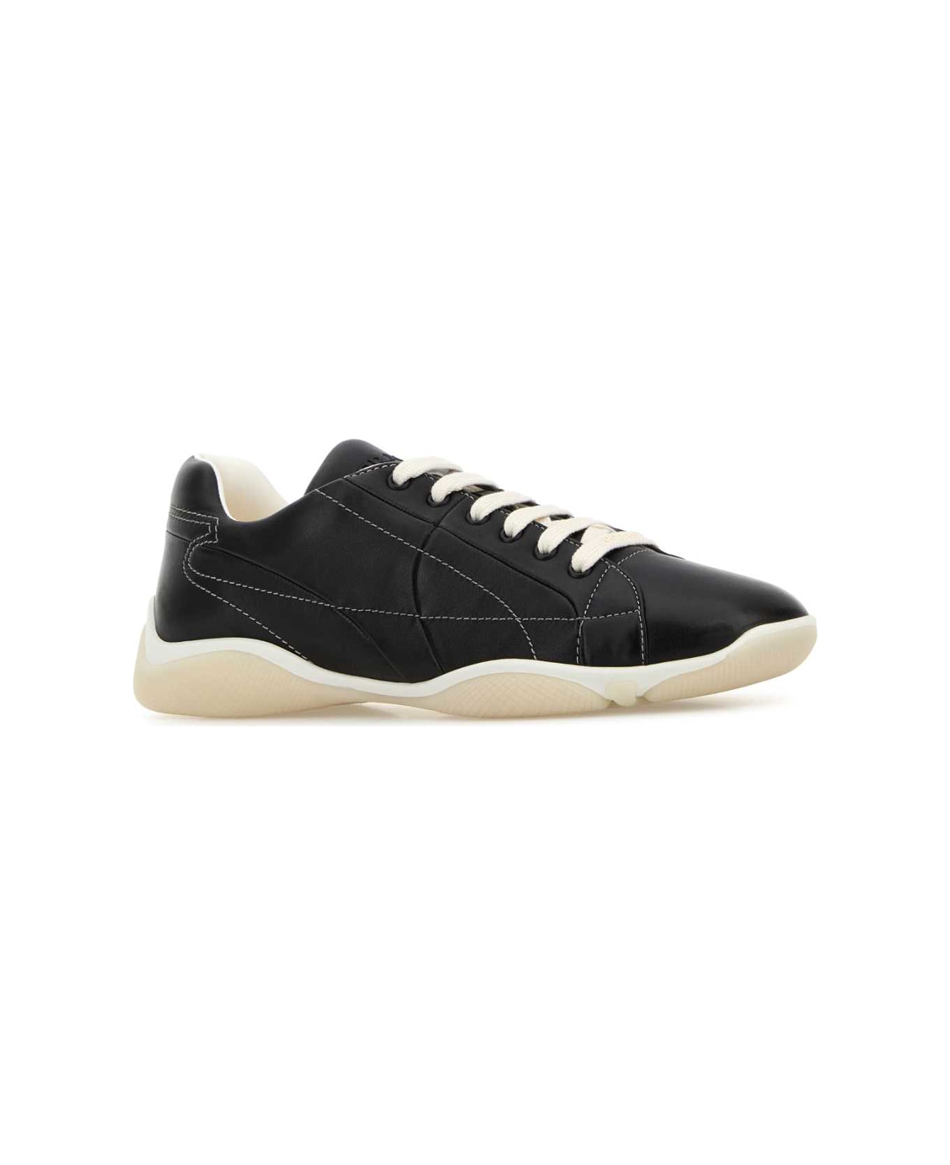 Prada Black Nappa Leather Sneakers - NERO
