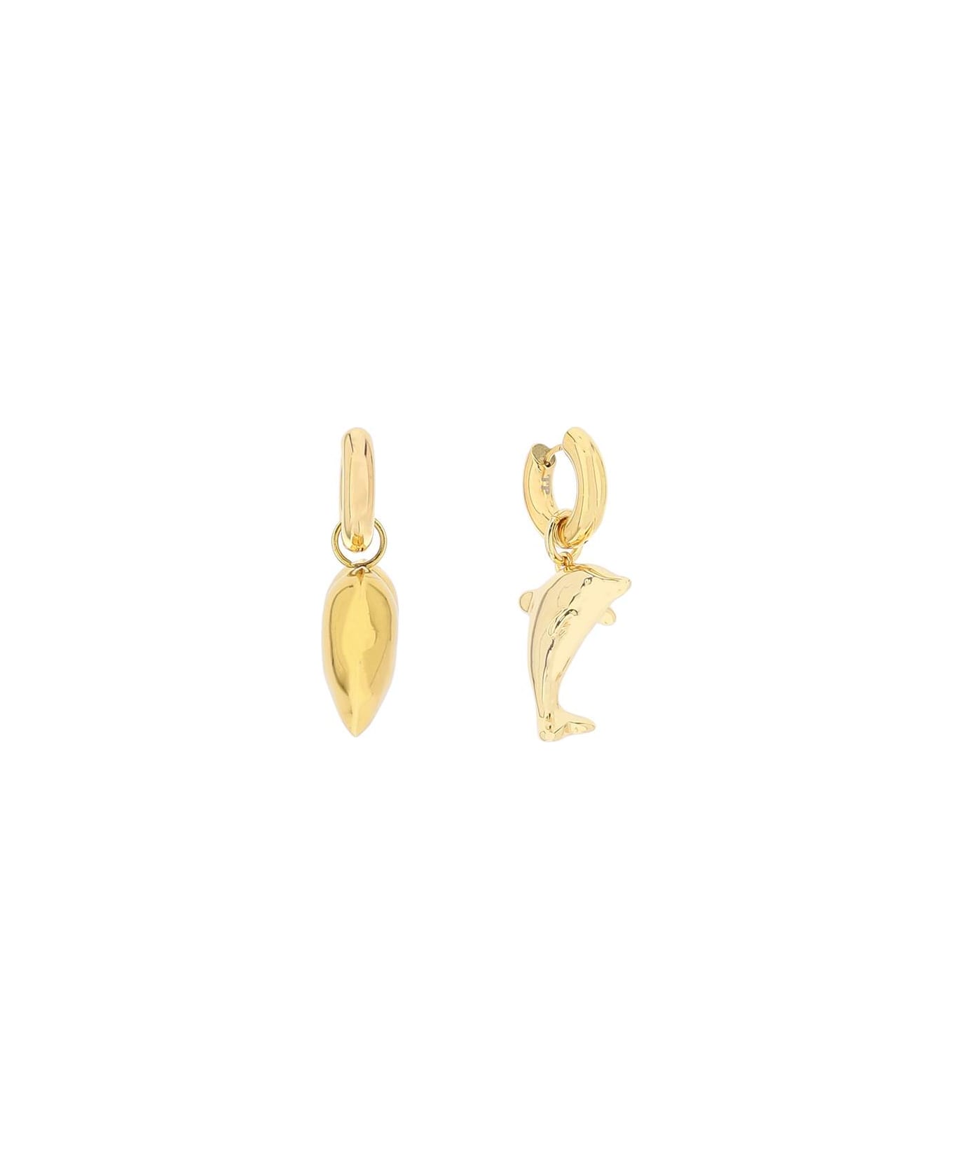Timeless Pearly Earrings With Charms - GOLD (Gold) イヤリング